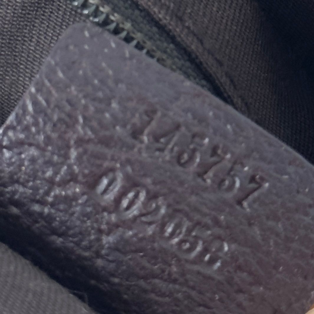 Sac à main GUCCI Hobo toile et cuir marron