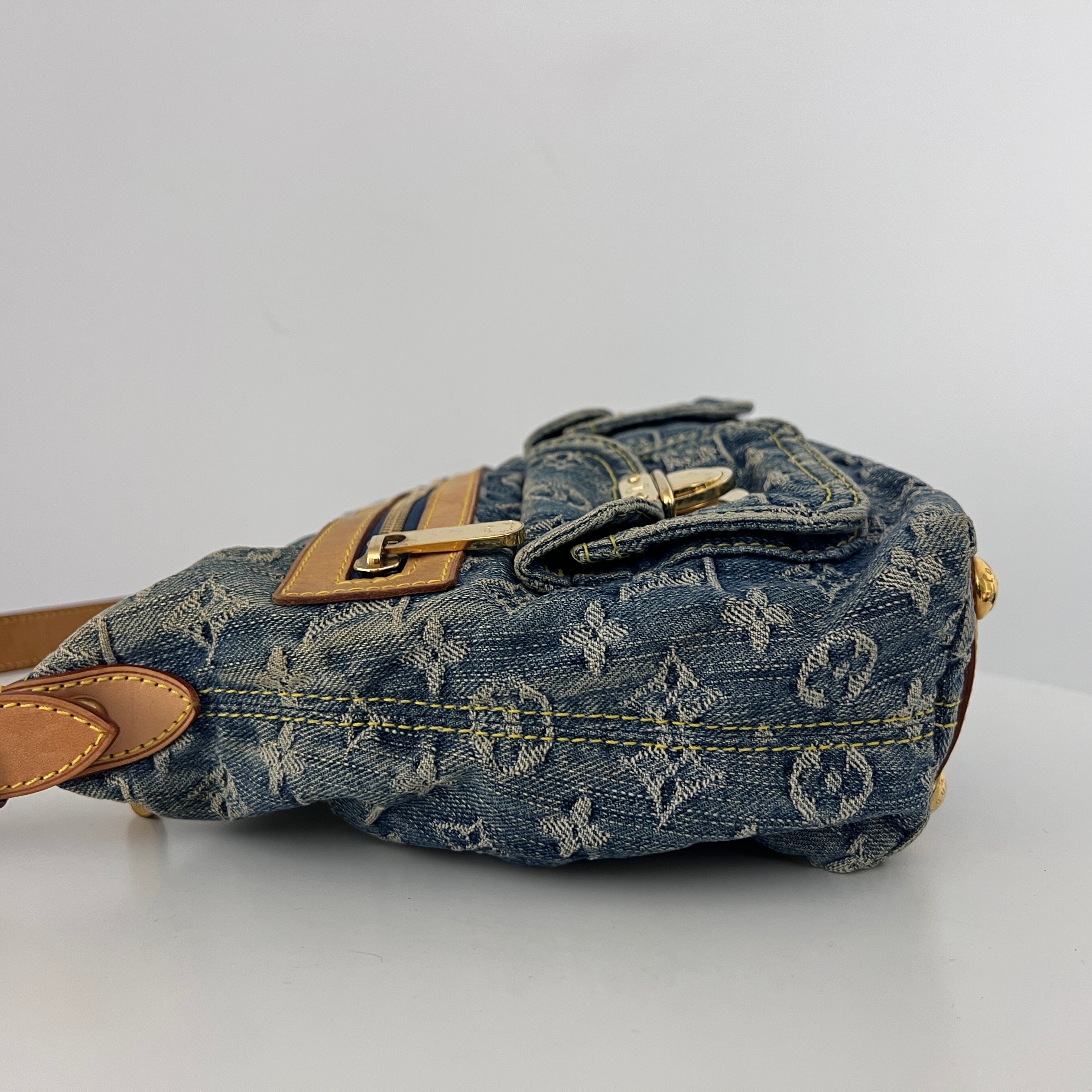 Sac à bandoulière LOUIS VUITTON Baggy Denim denim bleu vintage 2000