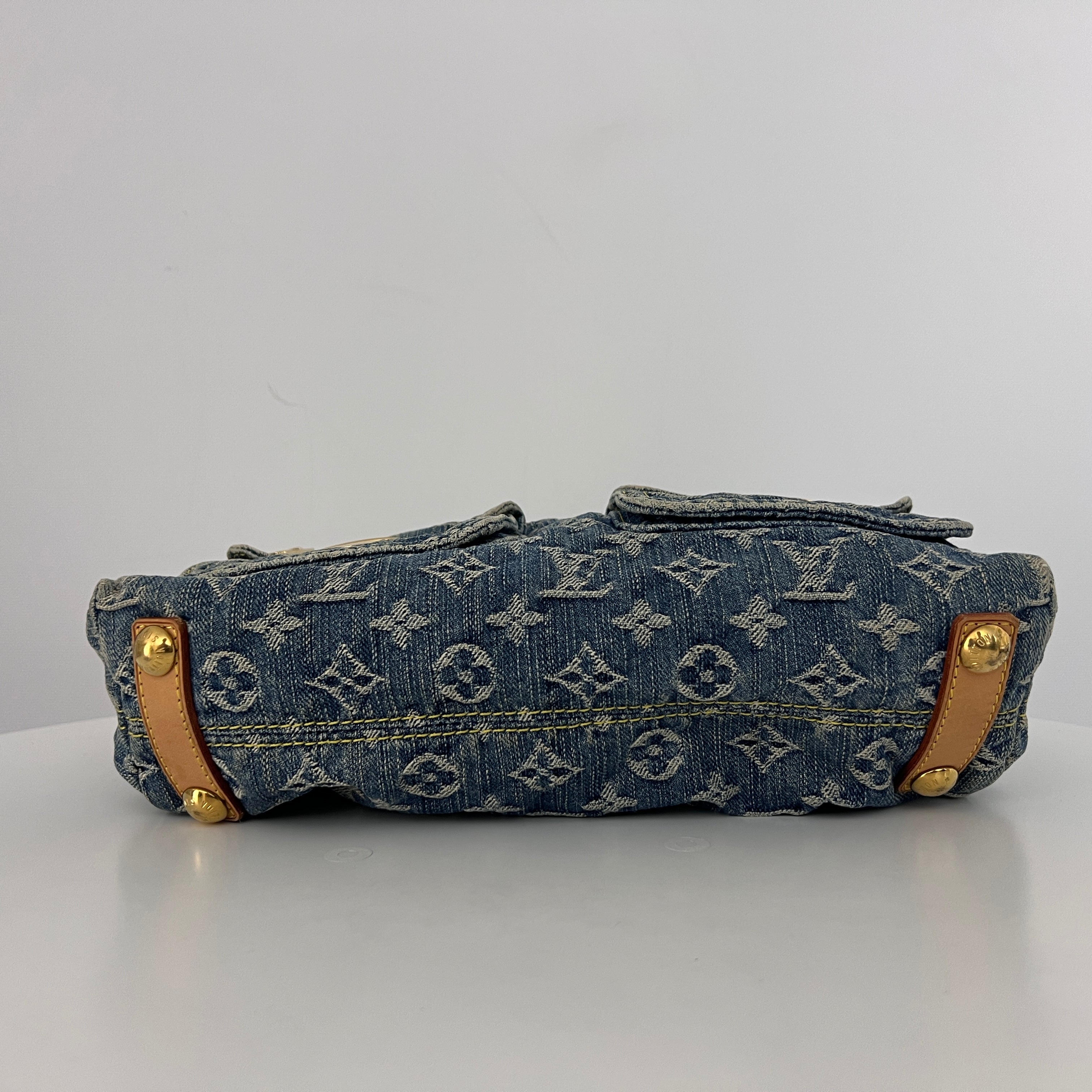 Sac à bandoulière LOUIS VUITTON Baggy Denim denim bleu vintage 2000