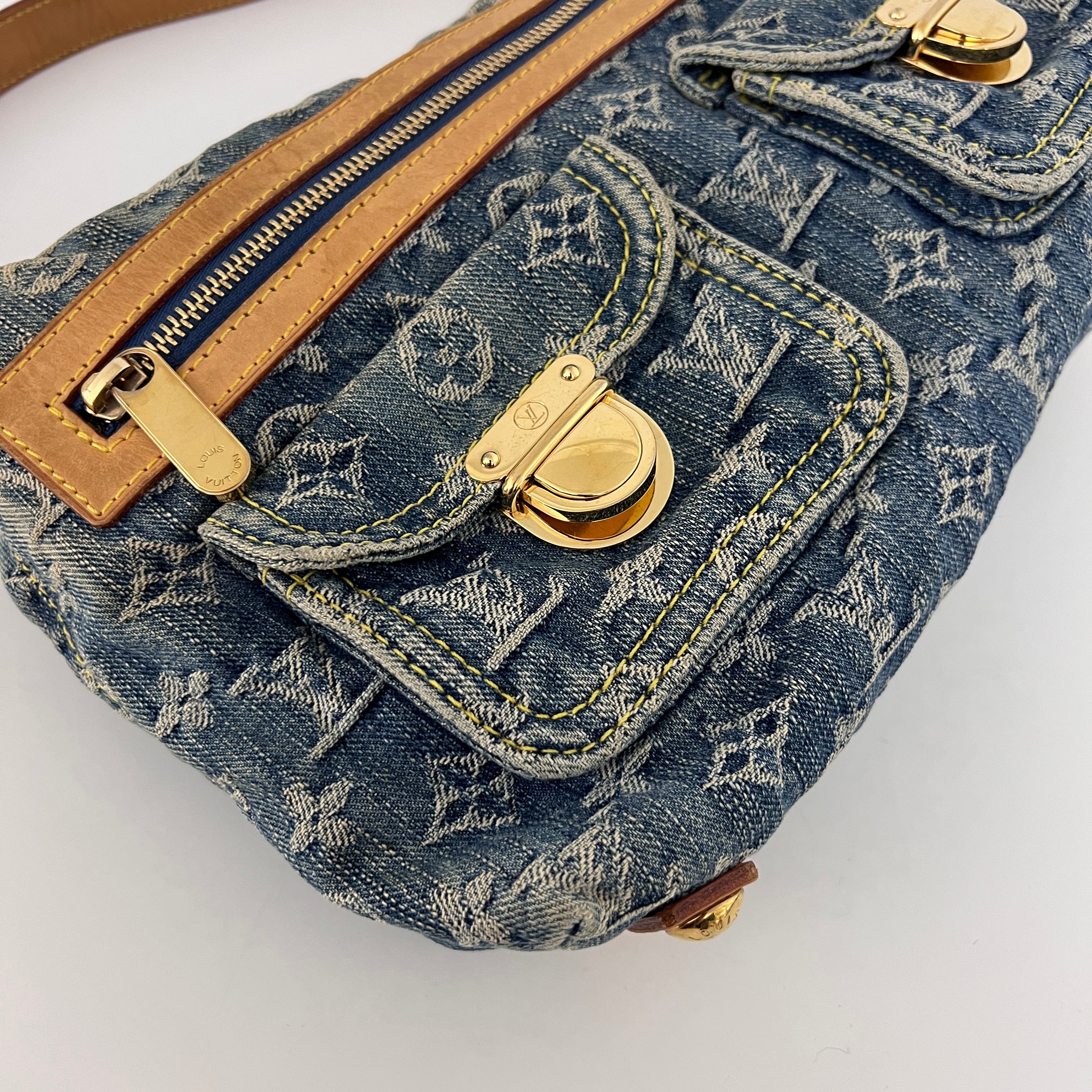 Sac à bandoulière LOUIS VUITTON Baggy Denim denim bleu vintage 2000