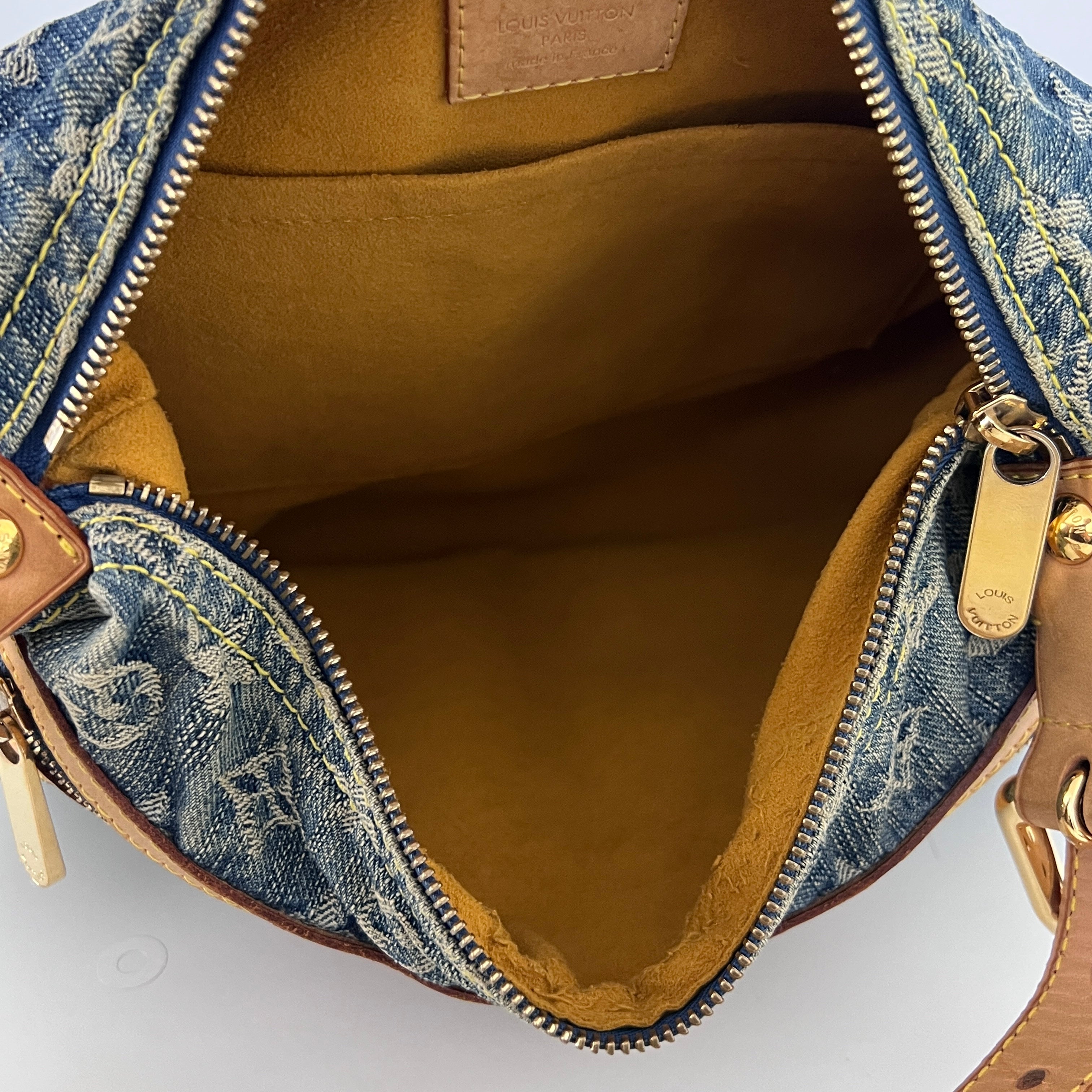Sac à bandoulière LOUIS VUITTON Baggy Denim denim bleu vintage 2000