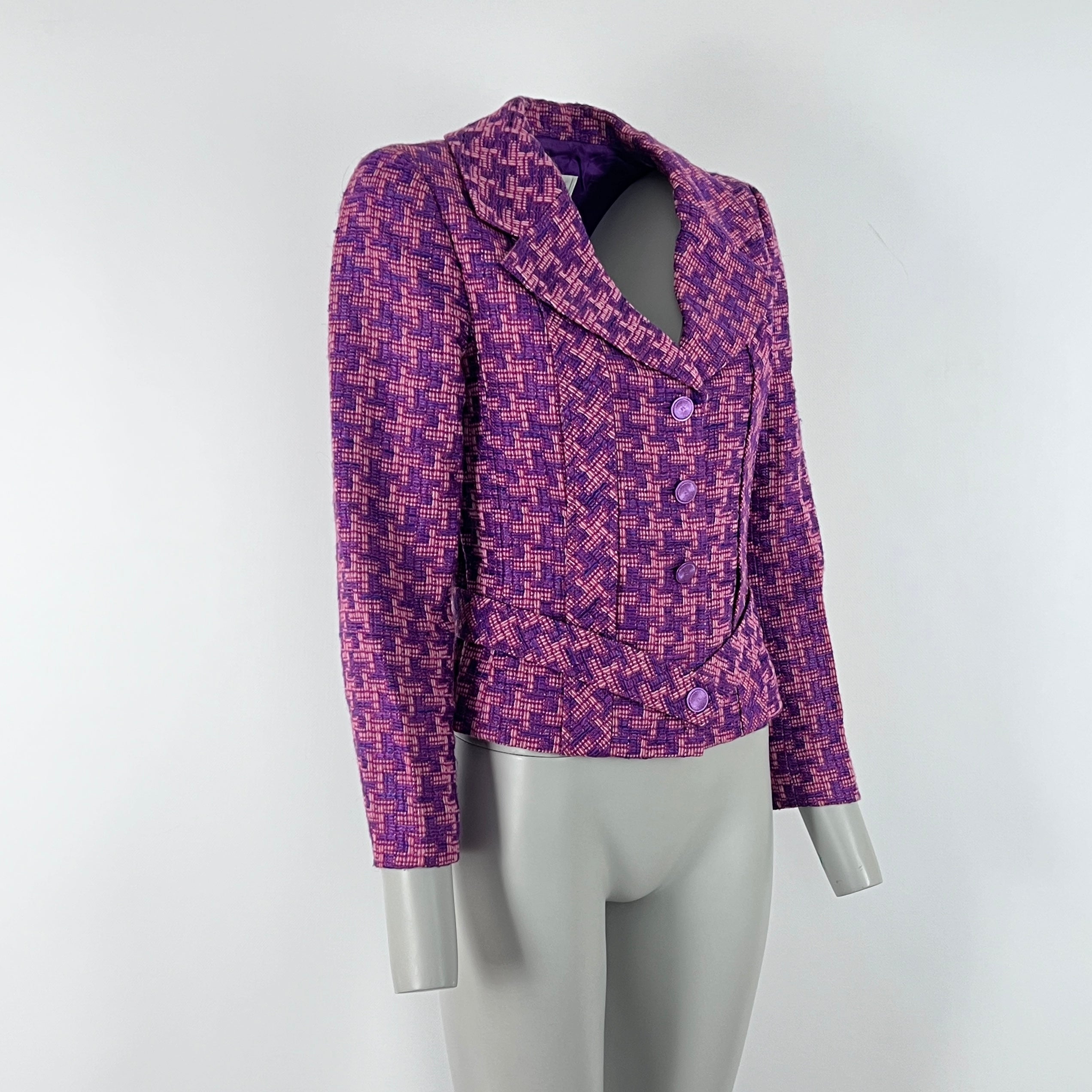 Veste CHANEL S tweed rose