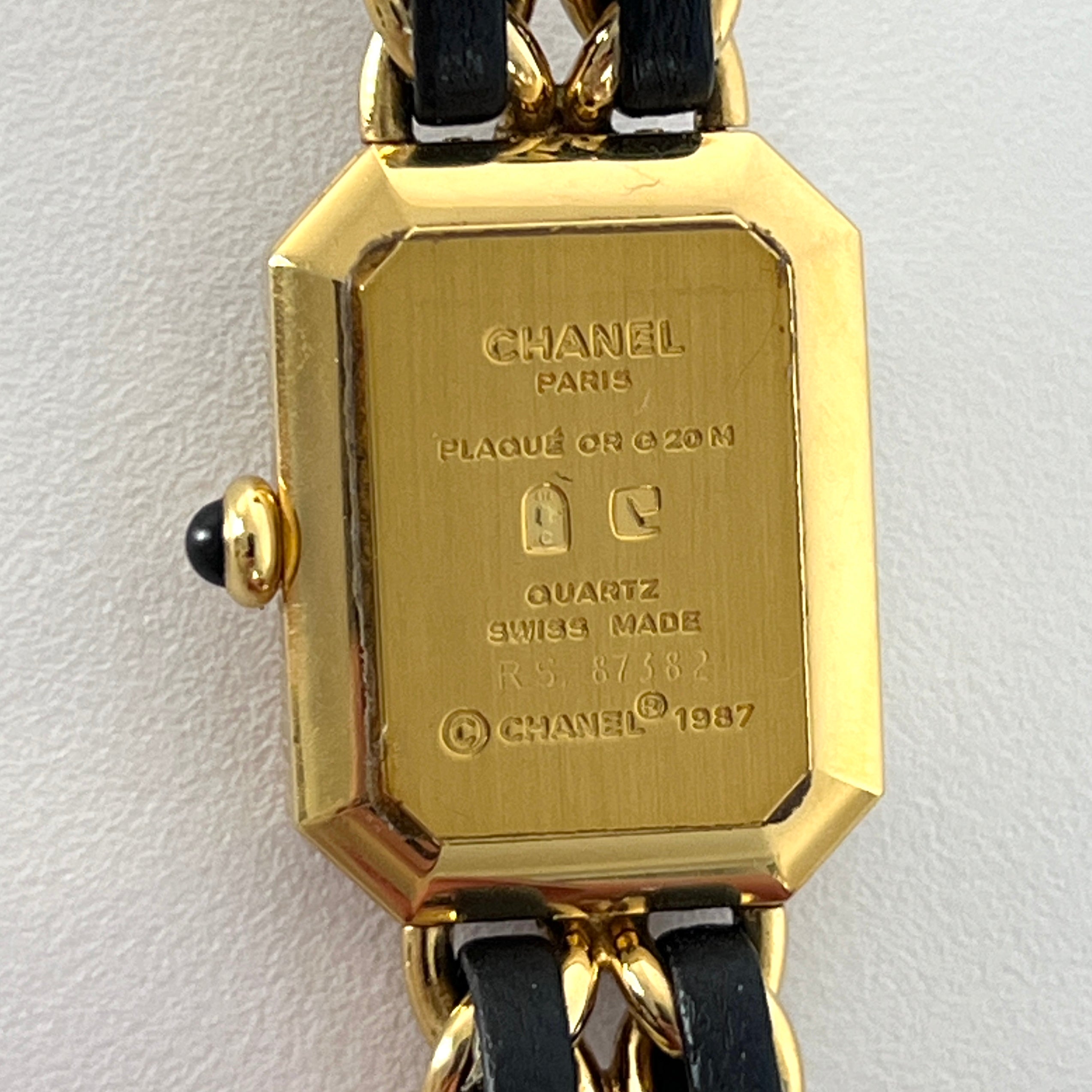 Montre CHANEL Première plaquée or taille M