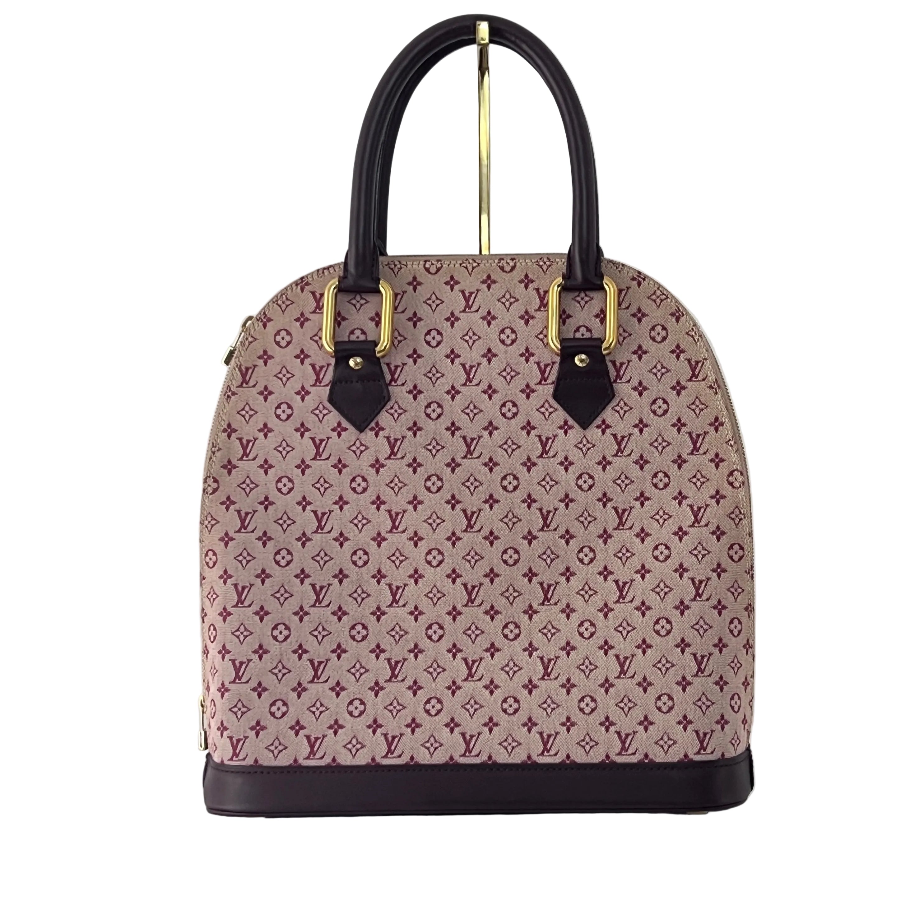 Sac à main LOUIS VUITTON Alma Haut toile et cuir rose