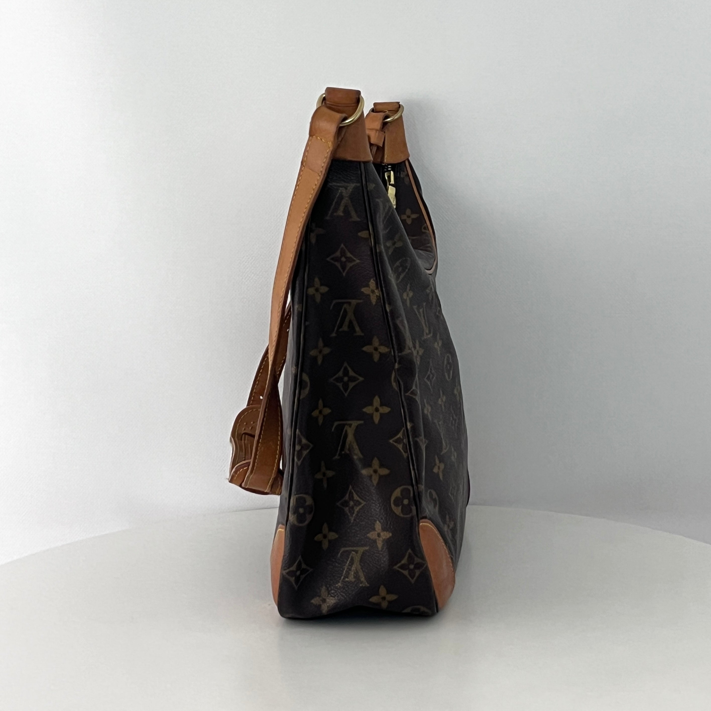 Sac à main LOUIS VUITTON Boulogne 35 toile et cuir marron