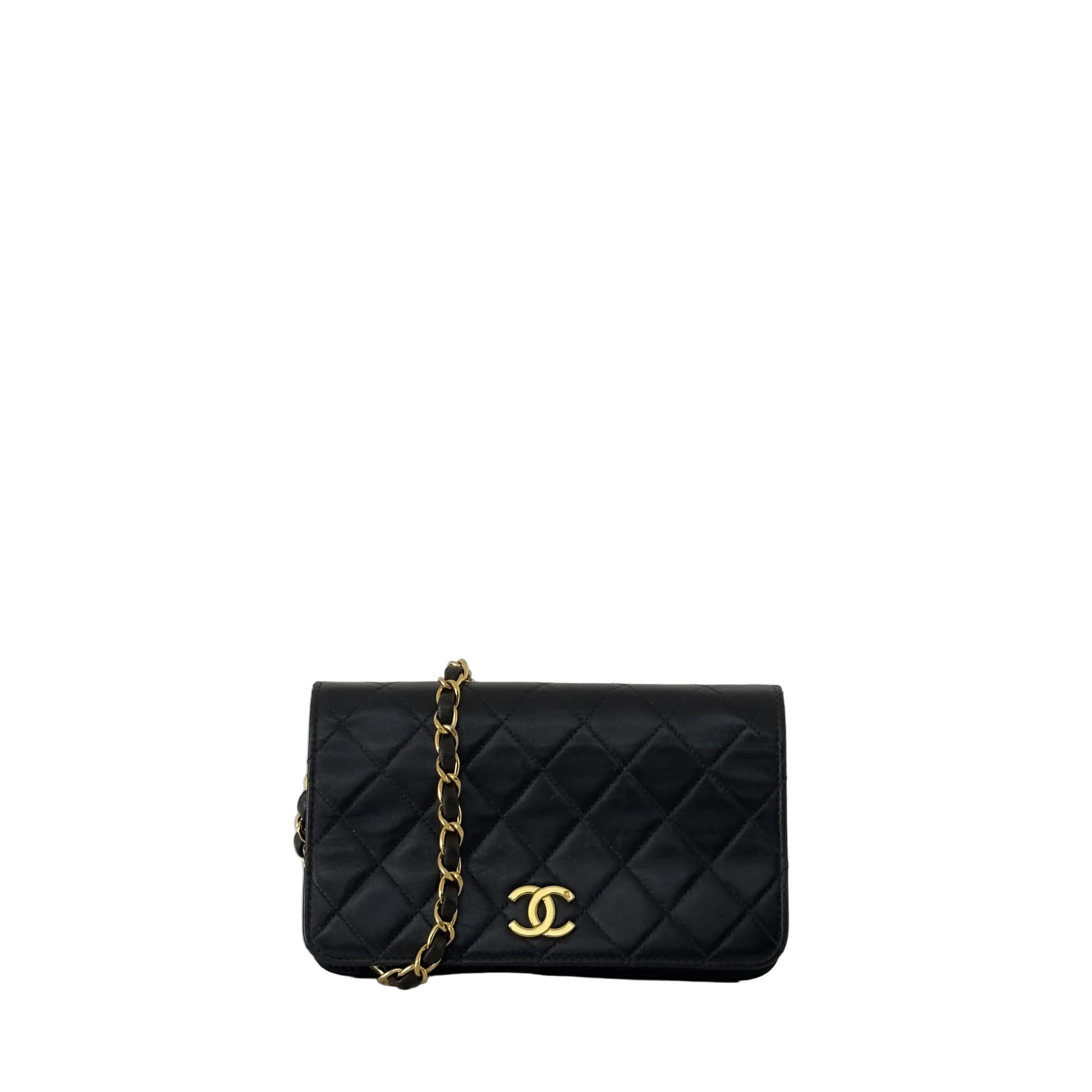 Sac à main CHANEL Timeless WOC Mini cuir d'agneau noir