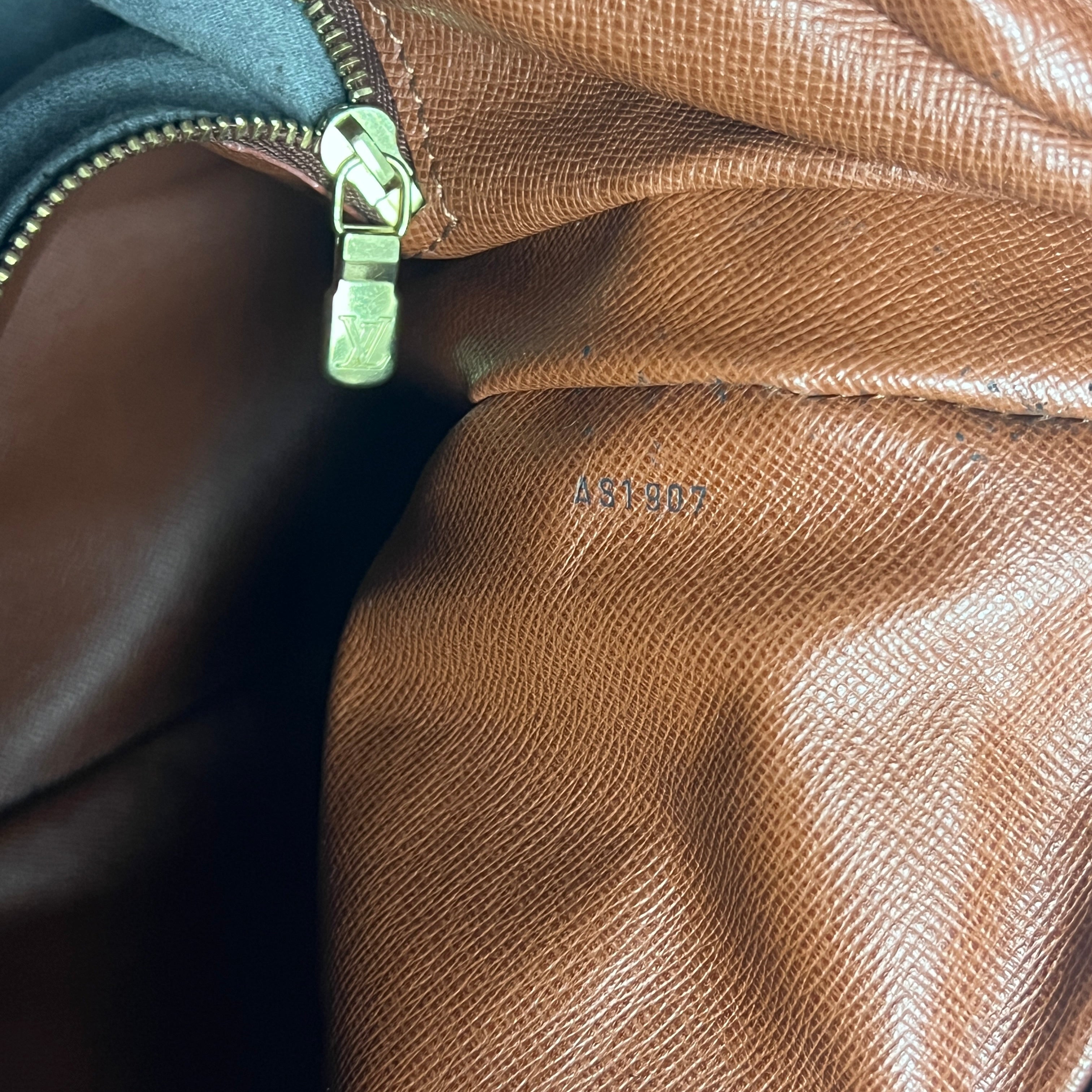 Sac à main LOUIS VUITTON Boulogne 35 toile et cuir marron