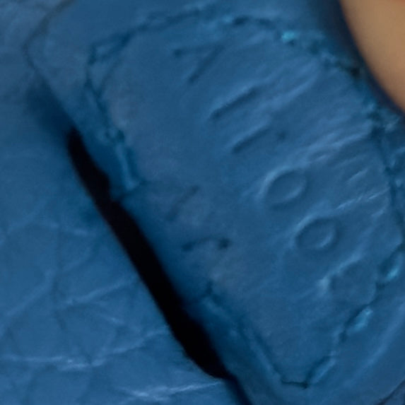 Sac à main HERMÈS Evelyne TPM (Mini) cuir clémence bleu