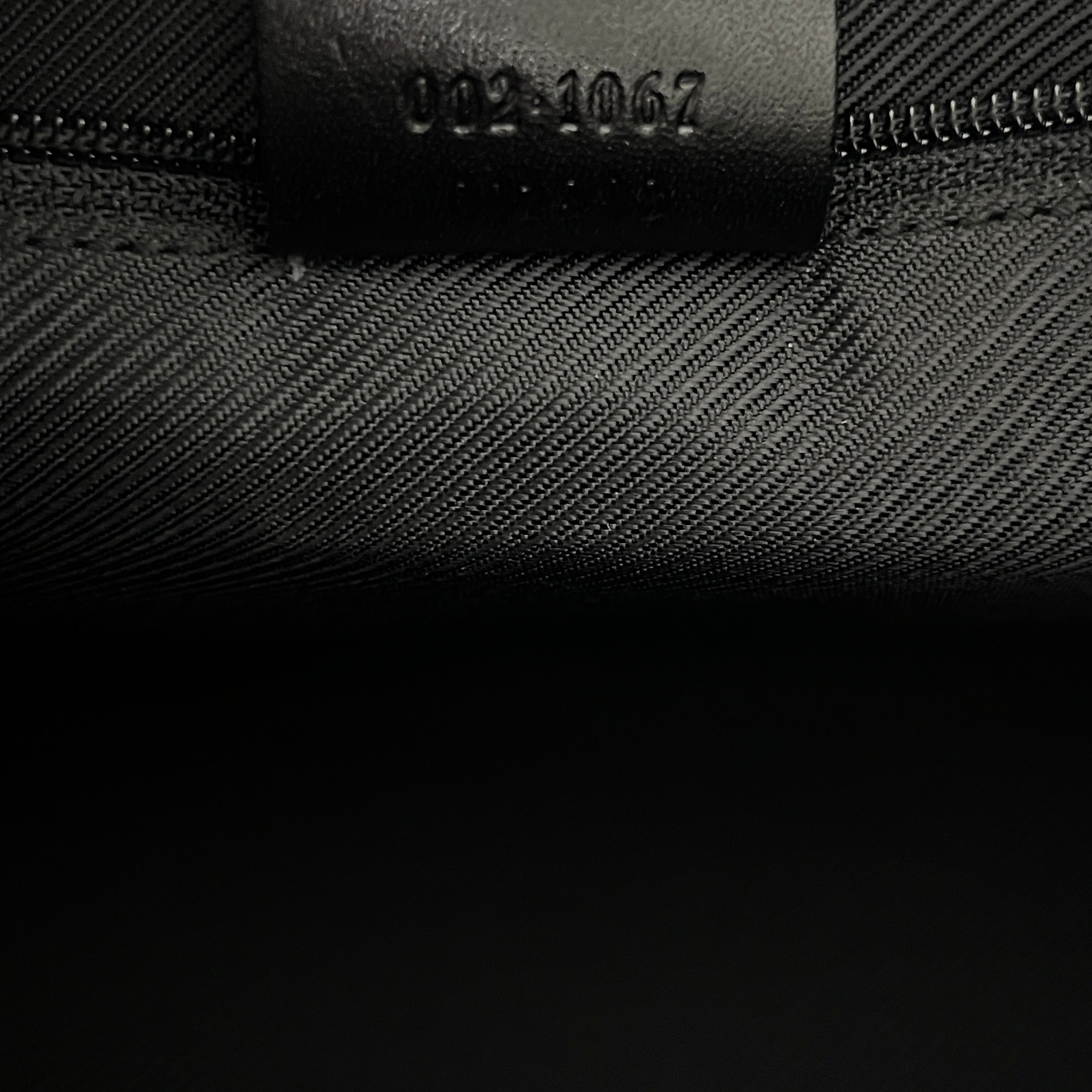 Sac à main GUCCI Jackie toile et cuir noir