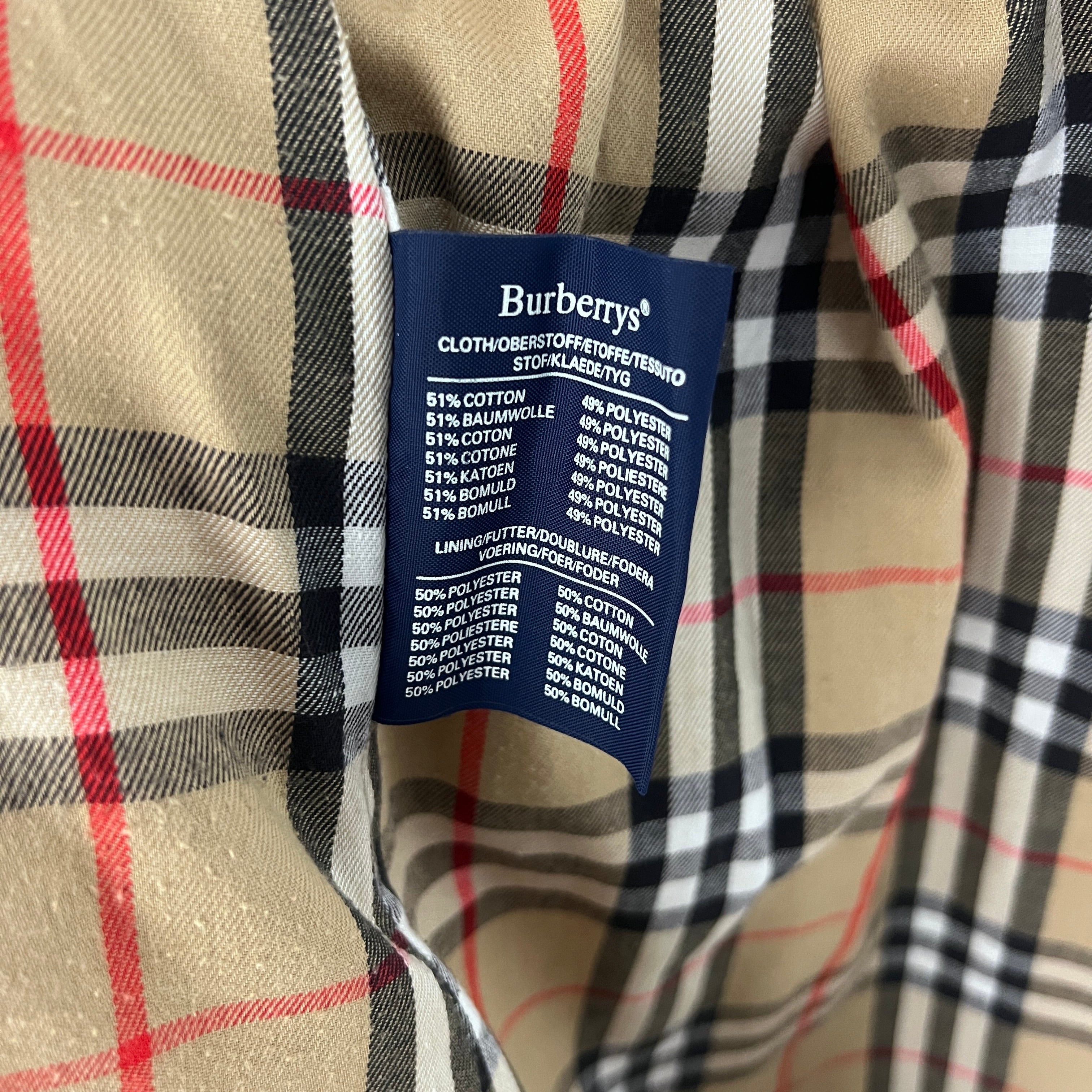 Trench BURBERRY M coton beige