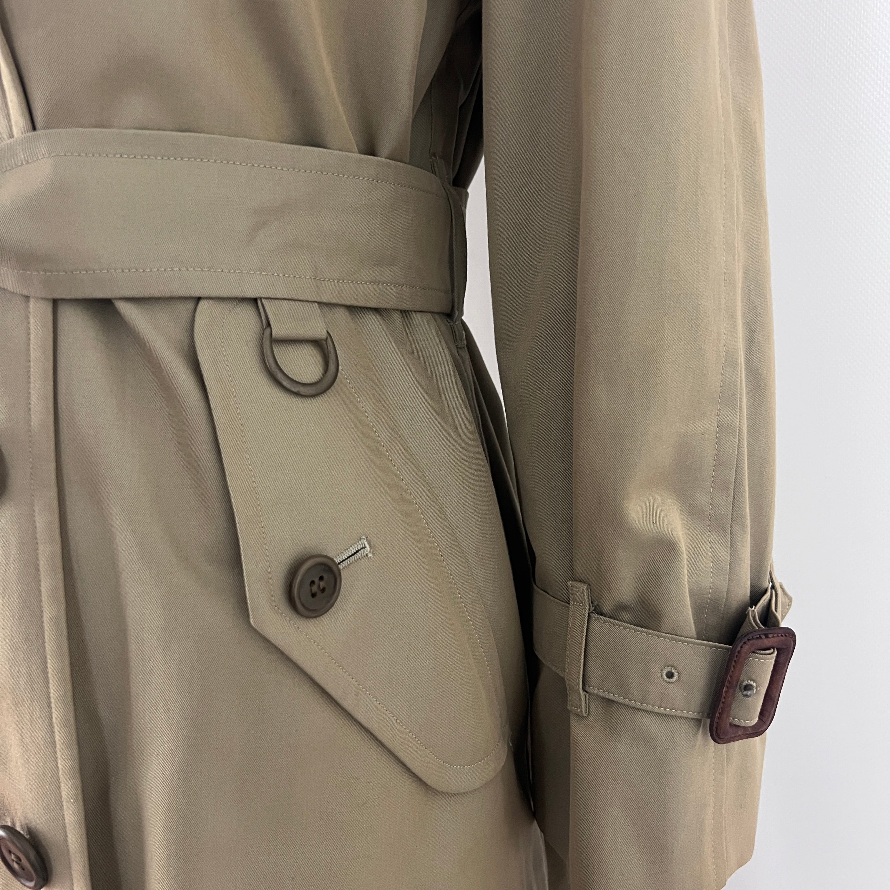 Trench BURBERRY S coton kaki