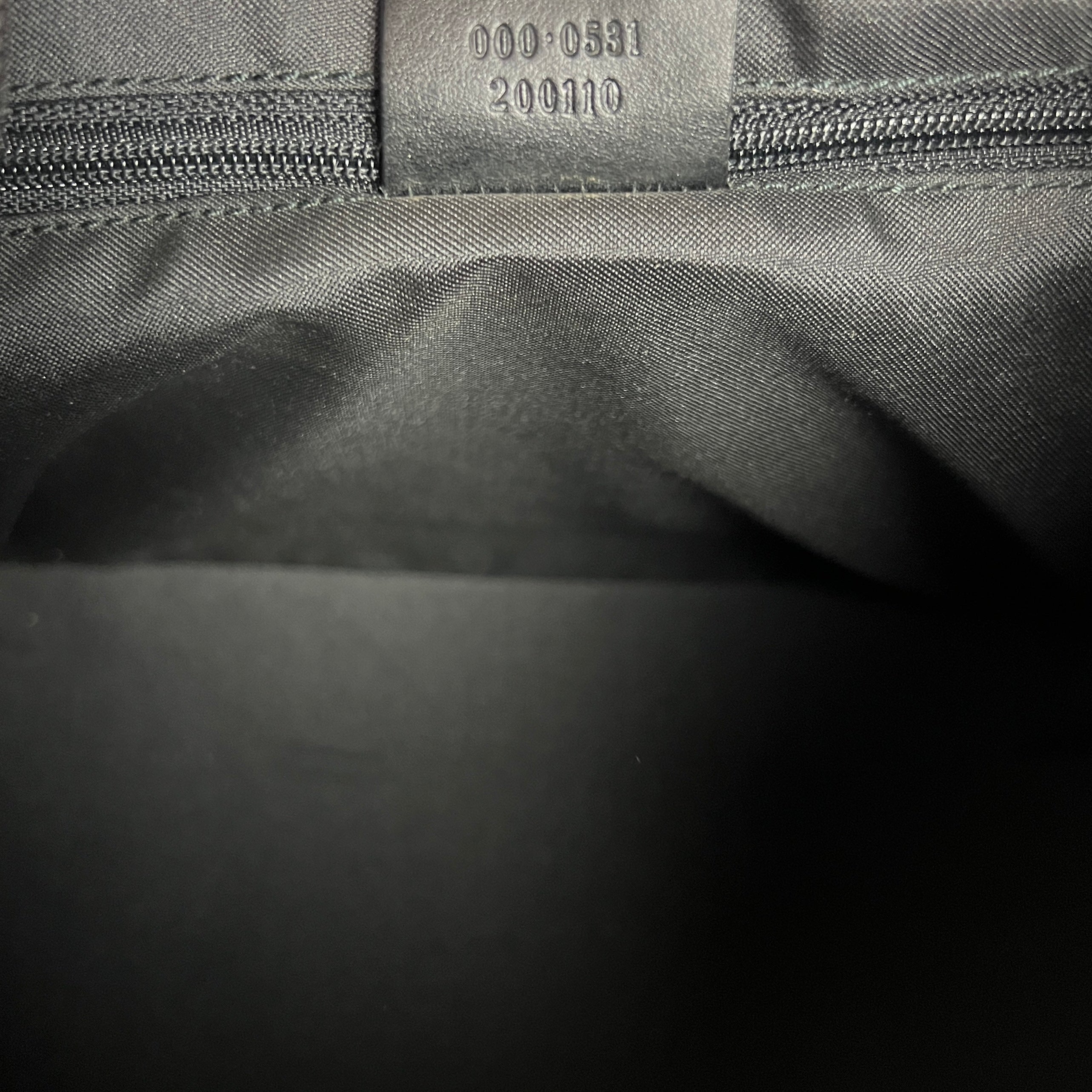 Sac à main GUCCI Hobo Bamboo toile et cuir marron