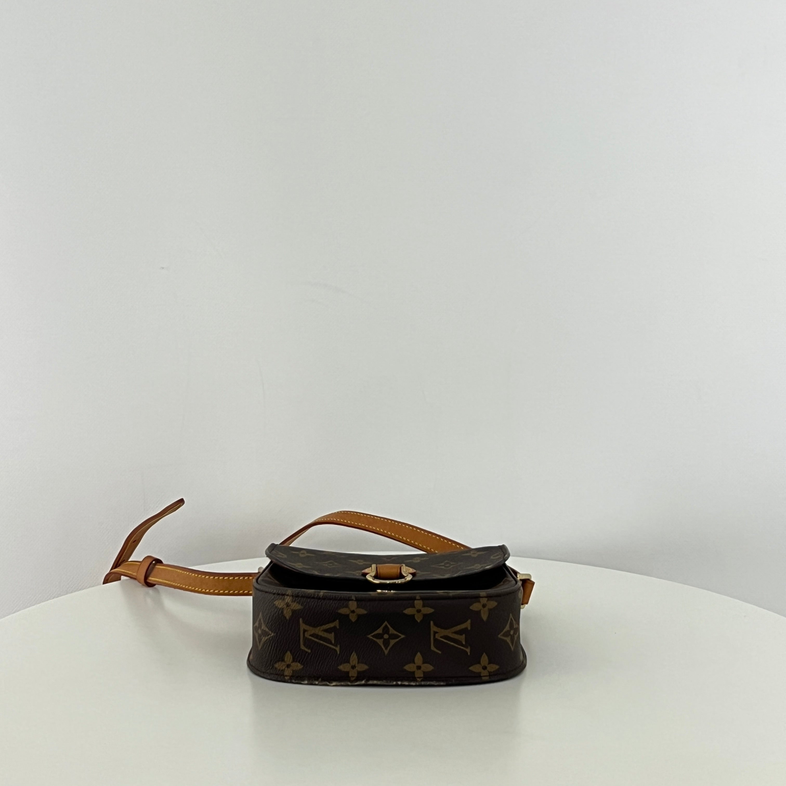 Sac à main LOUIS VUITTON Mini Saint Cloud toile et cuir marron