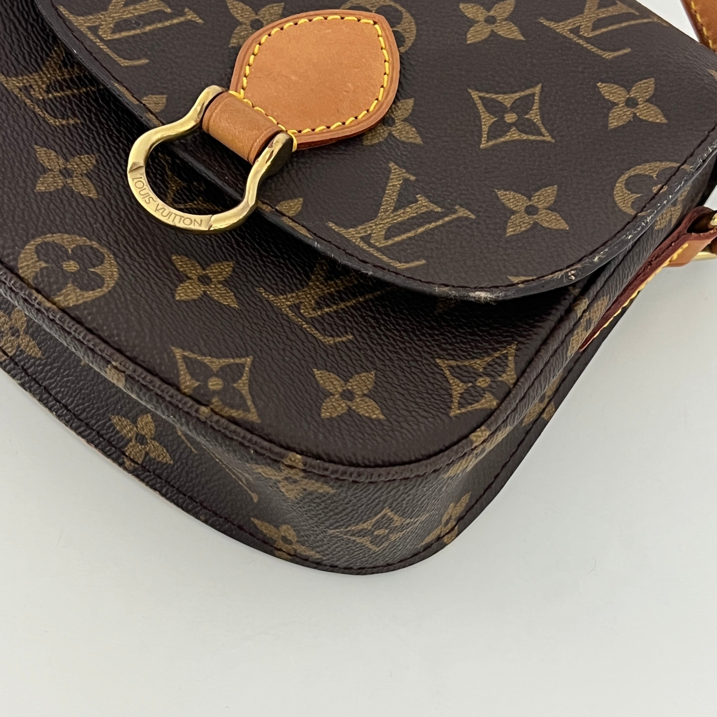 Sac à main LOUIS VUITTON Mini Saint Cloud toile et cuir marron
