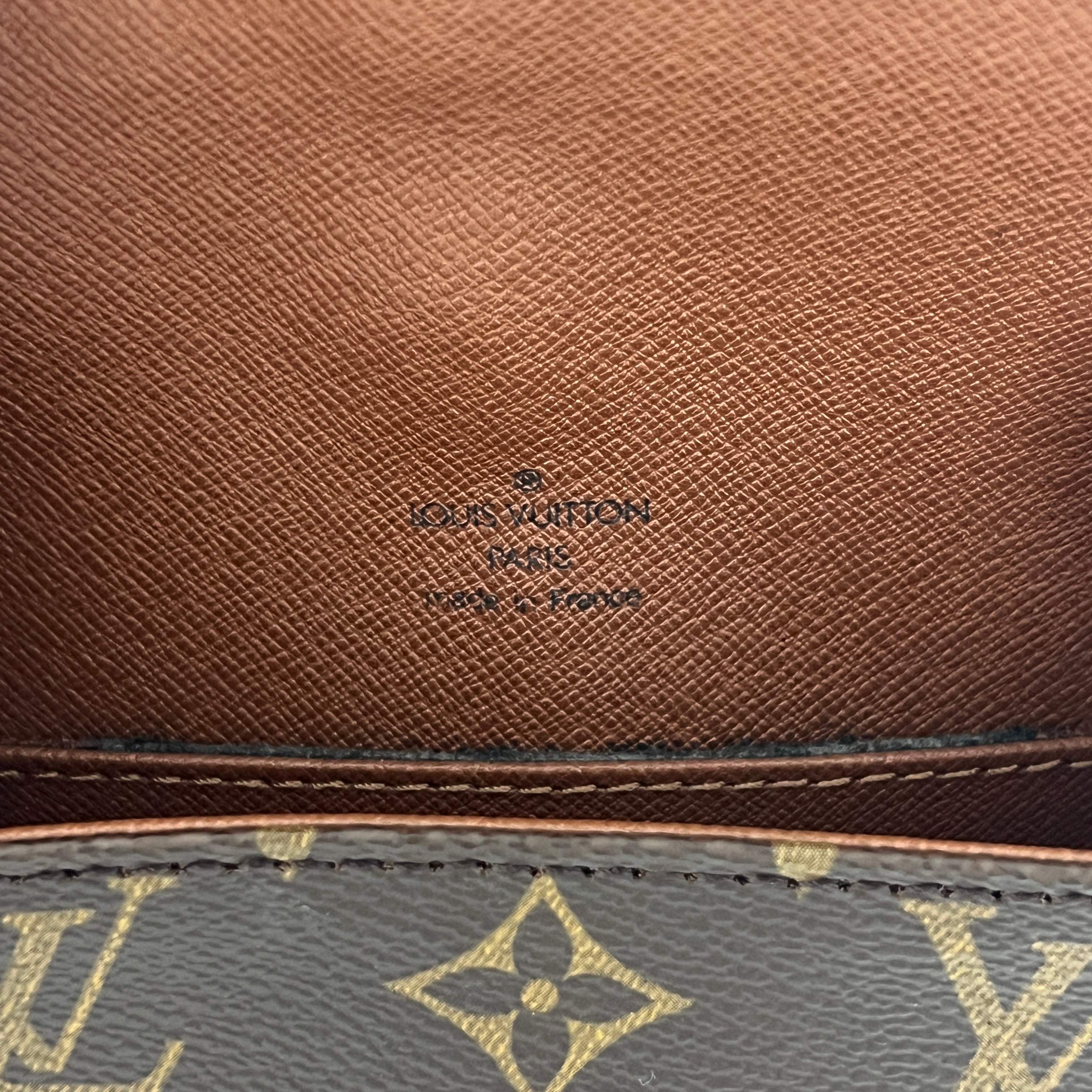 Sac à main LOUIS VUITTON Mini Saint Cloud toile et cuir marron