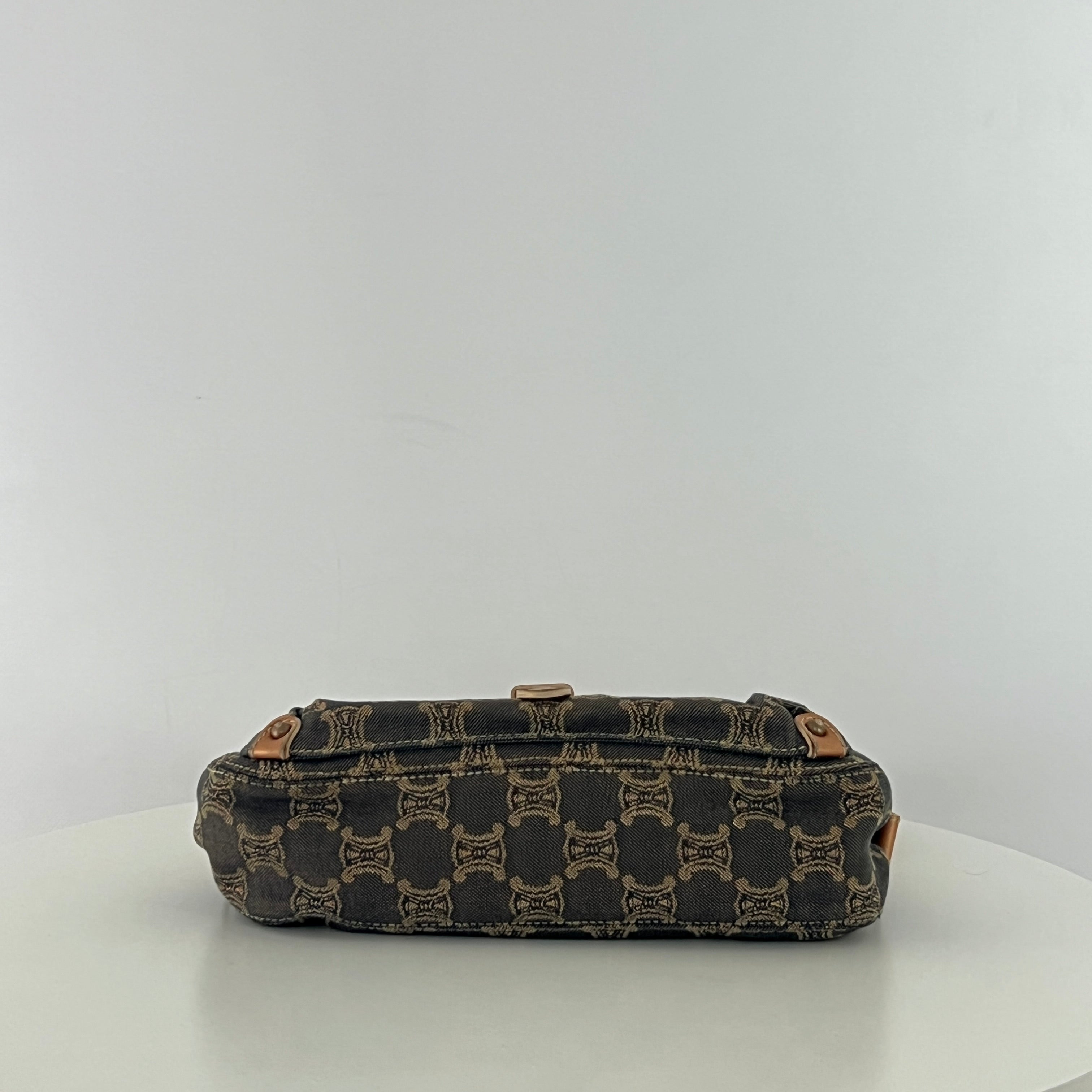 Sac à main CELINE Macadam PM denim cuivré