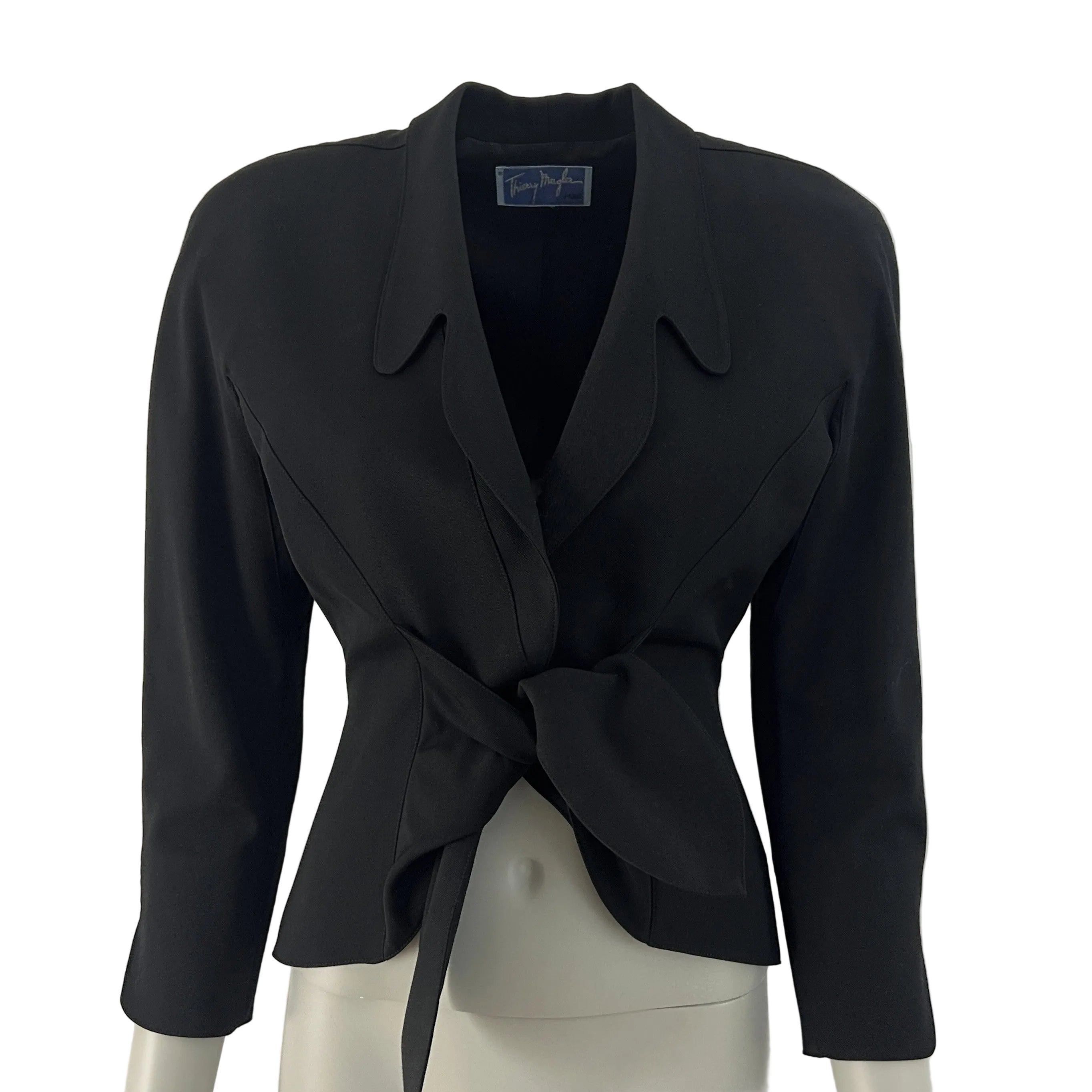 Veste MUGLER XXS Laine Noir
