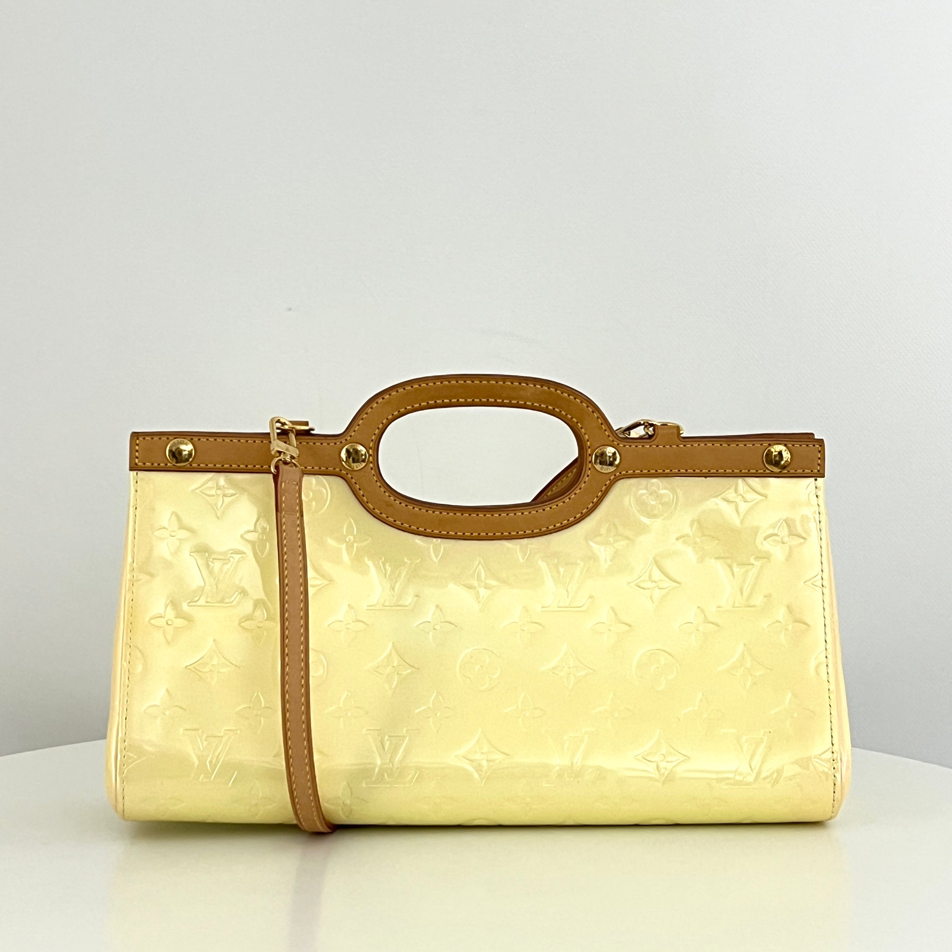 Sac à main LOUIS VUITTON Roxbury cuir verni perle