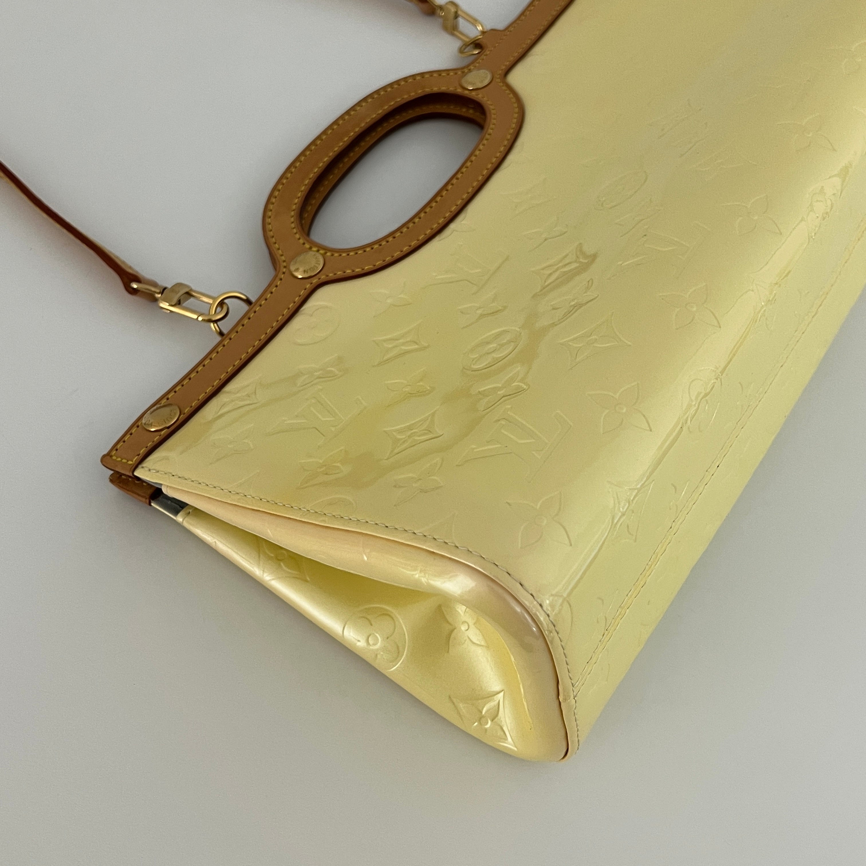 Sac à main LOUIS VUITTON Roxbury cuir verni perle