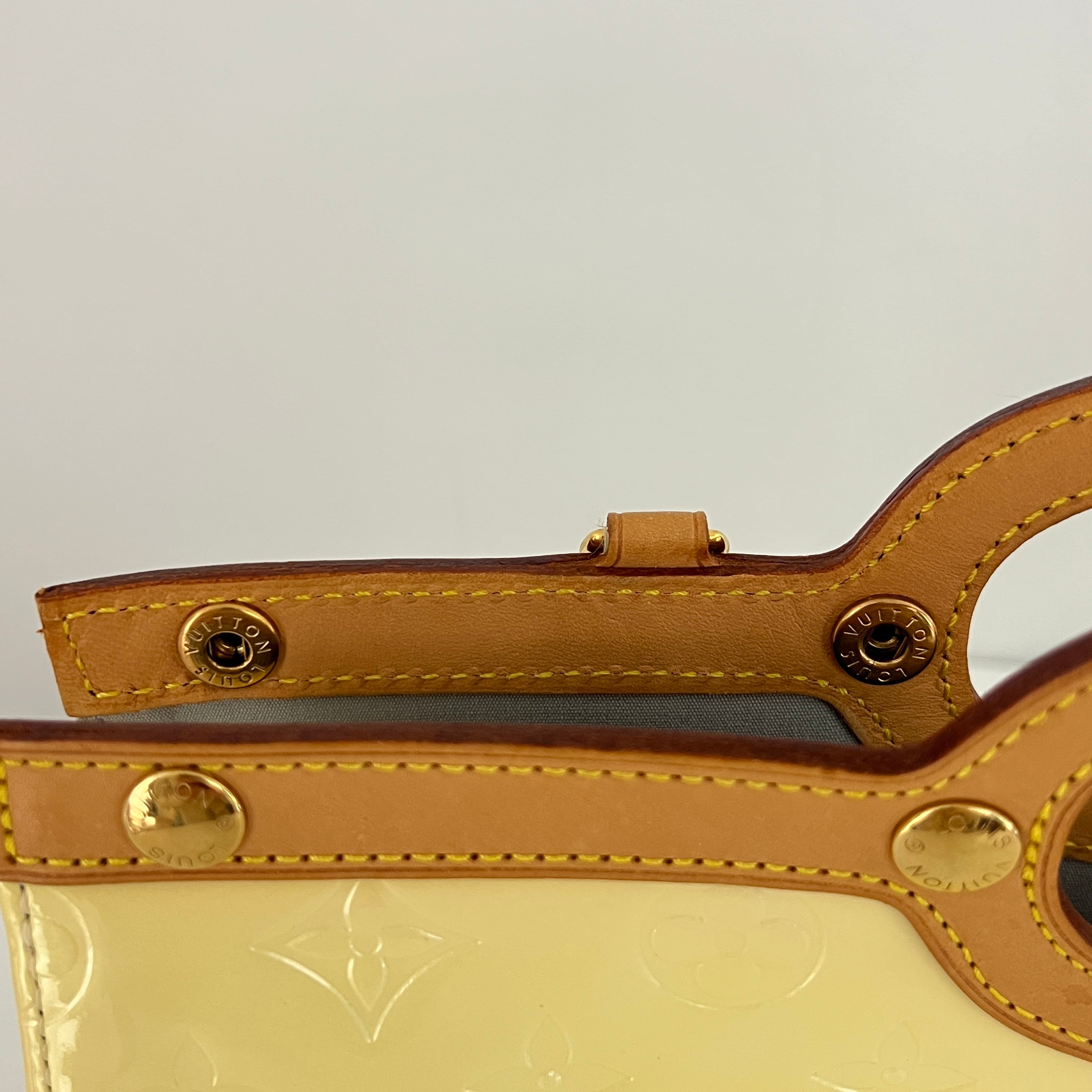 Sac à main LOUIS VUITTON Roxbury cuir verni perle