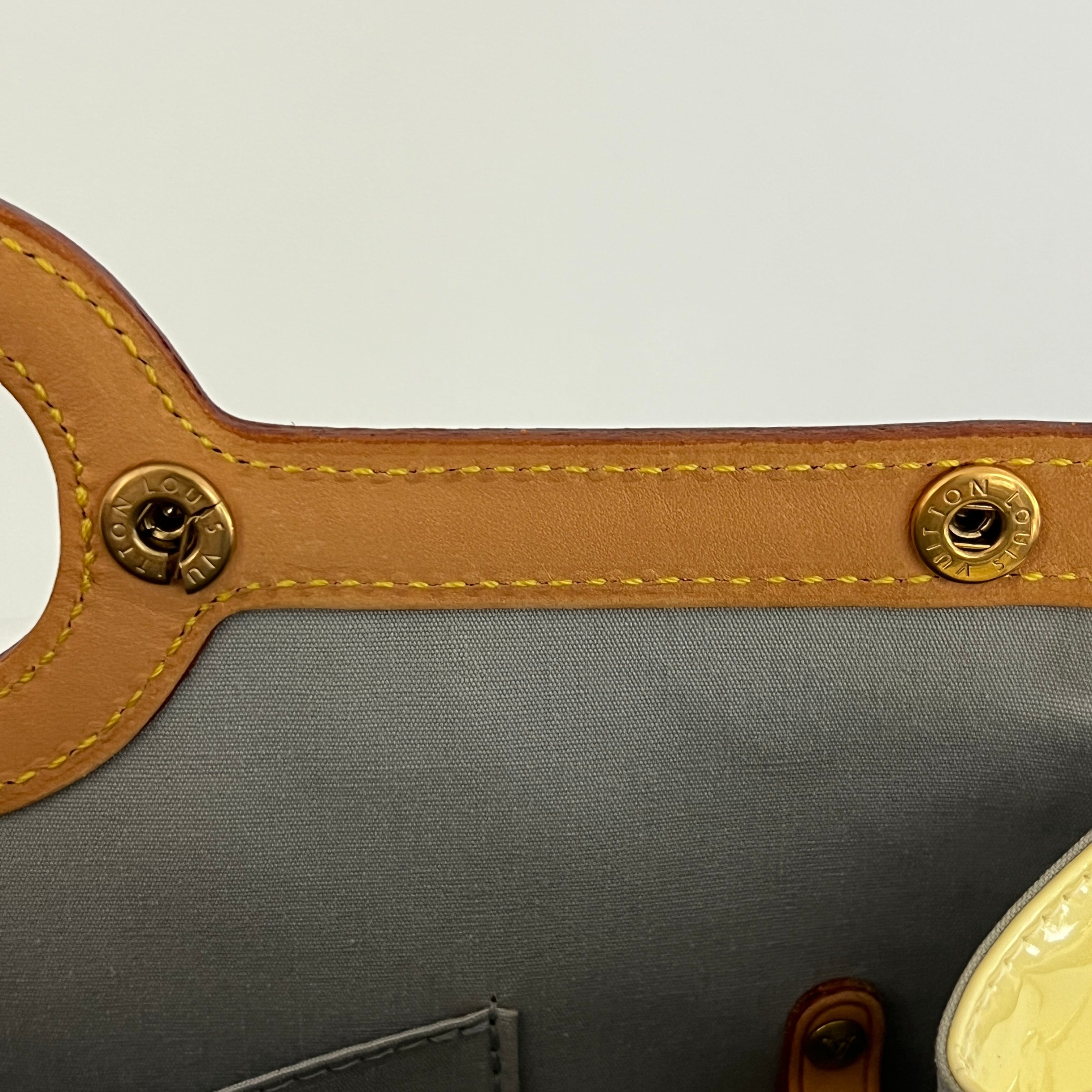 Sac à main LOUIS VUITTON Roxbury cuir verni perle