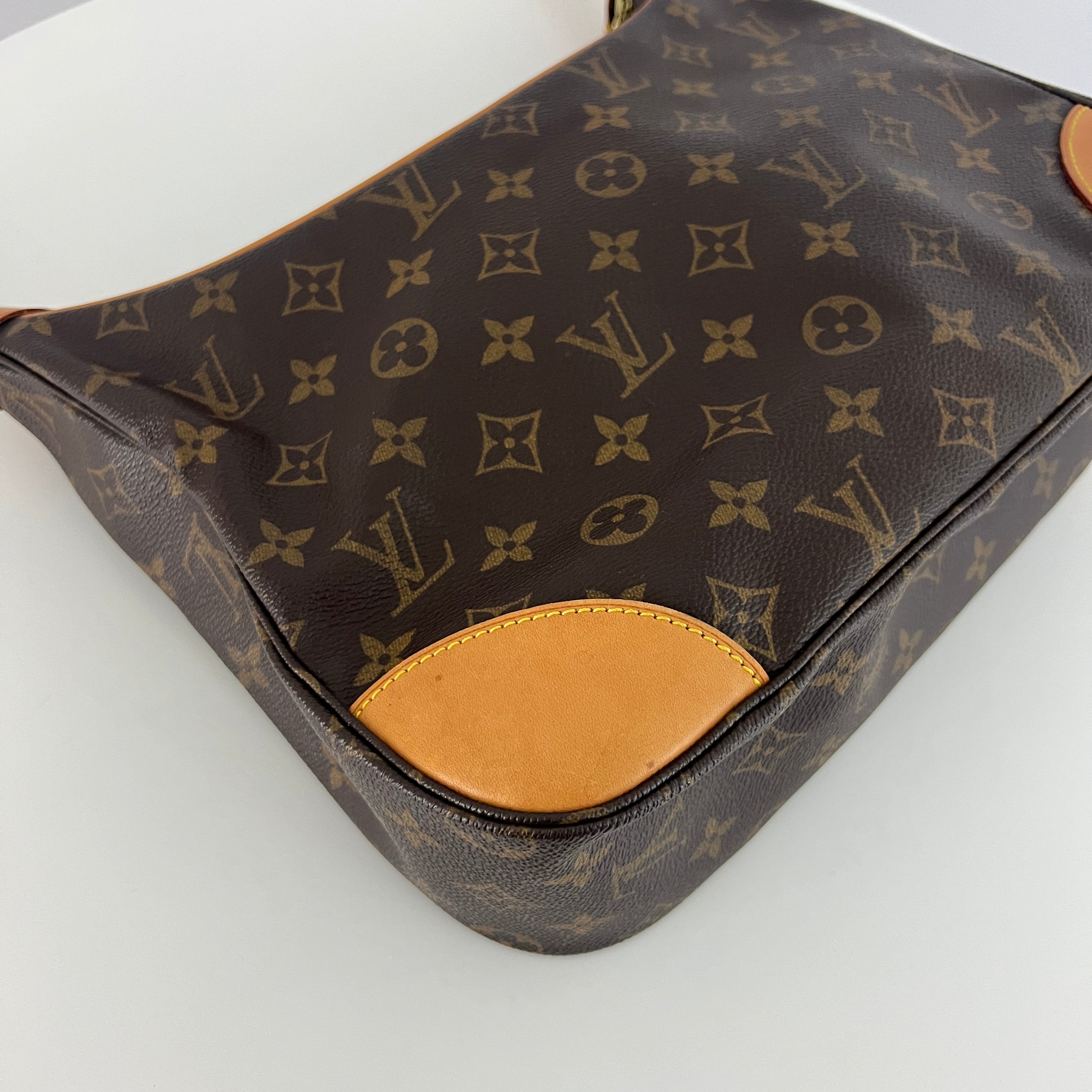 Sac à main LOUIS VUITTON Boulogne 30 toile et cuir marron