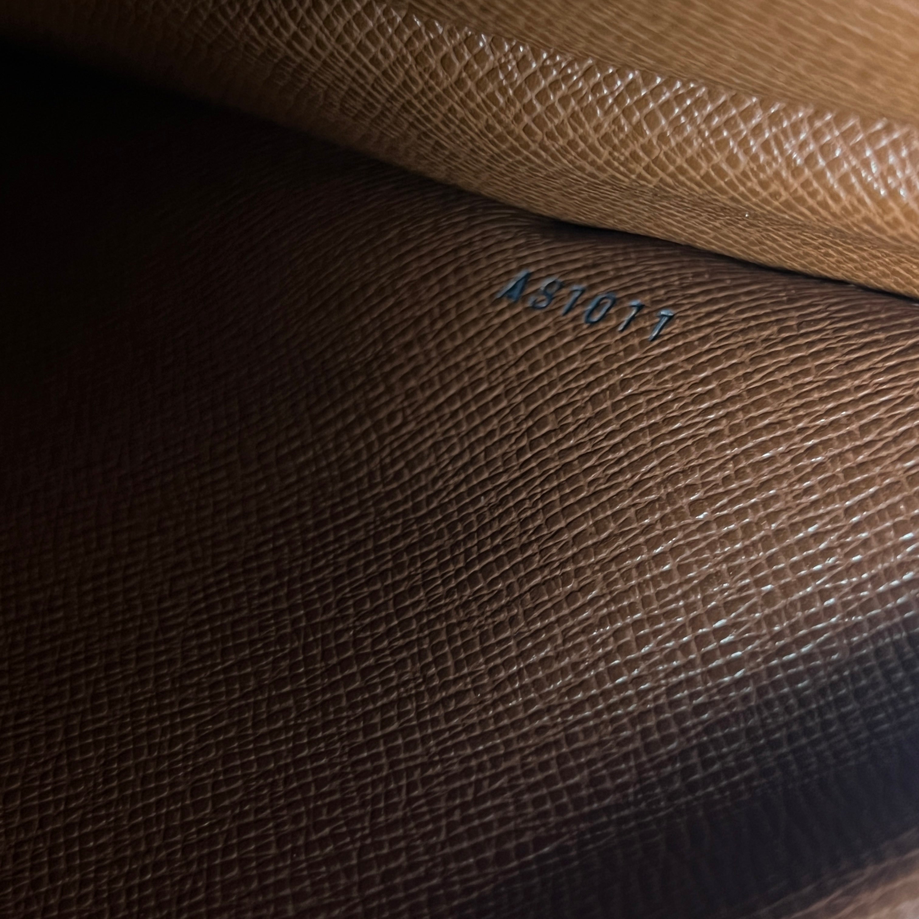 Sac à main LOUIS VUITTON Boulogne 30 toile et cuir marron