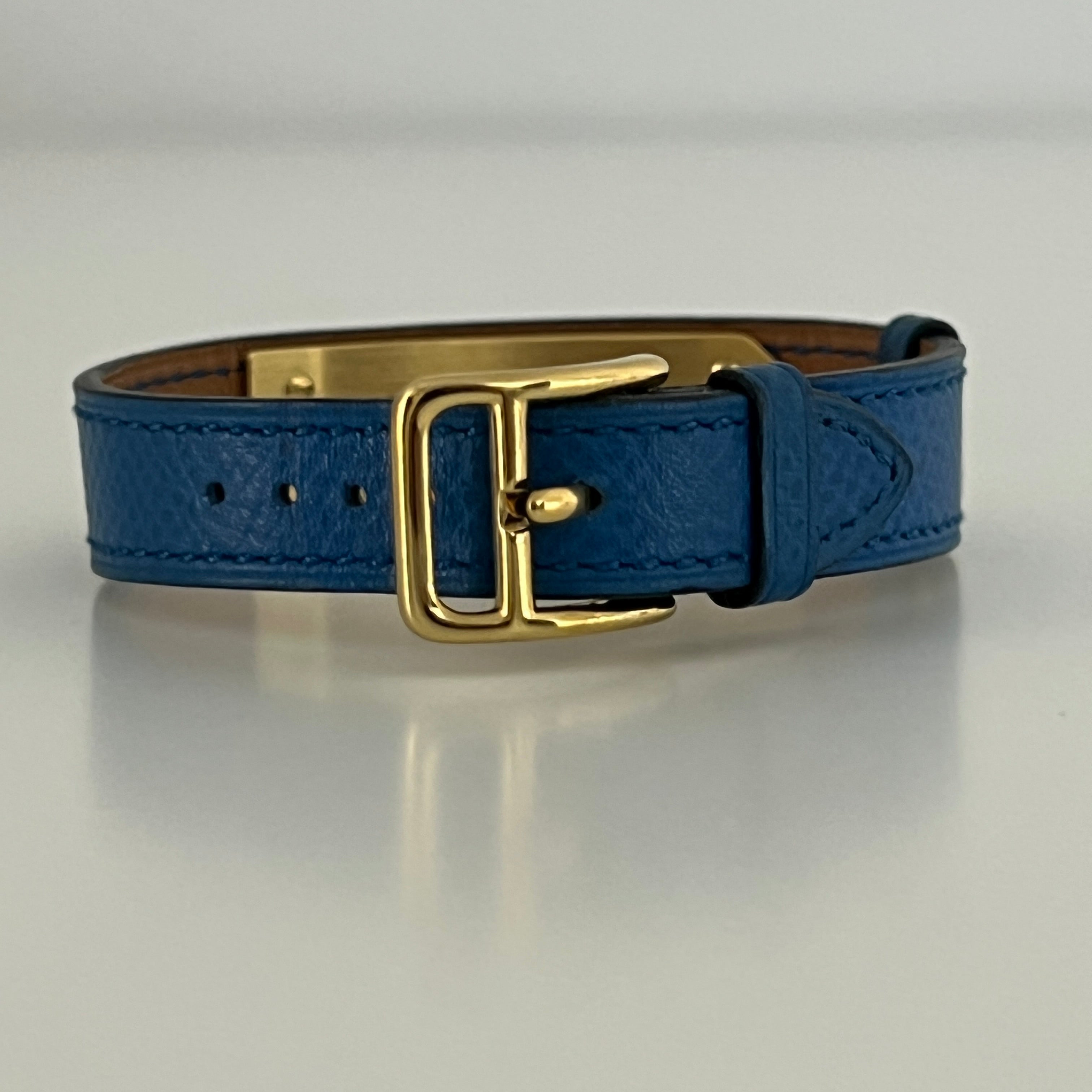 Montre HERMÈS Kelly plaquée or dorée