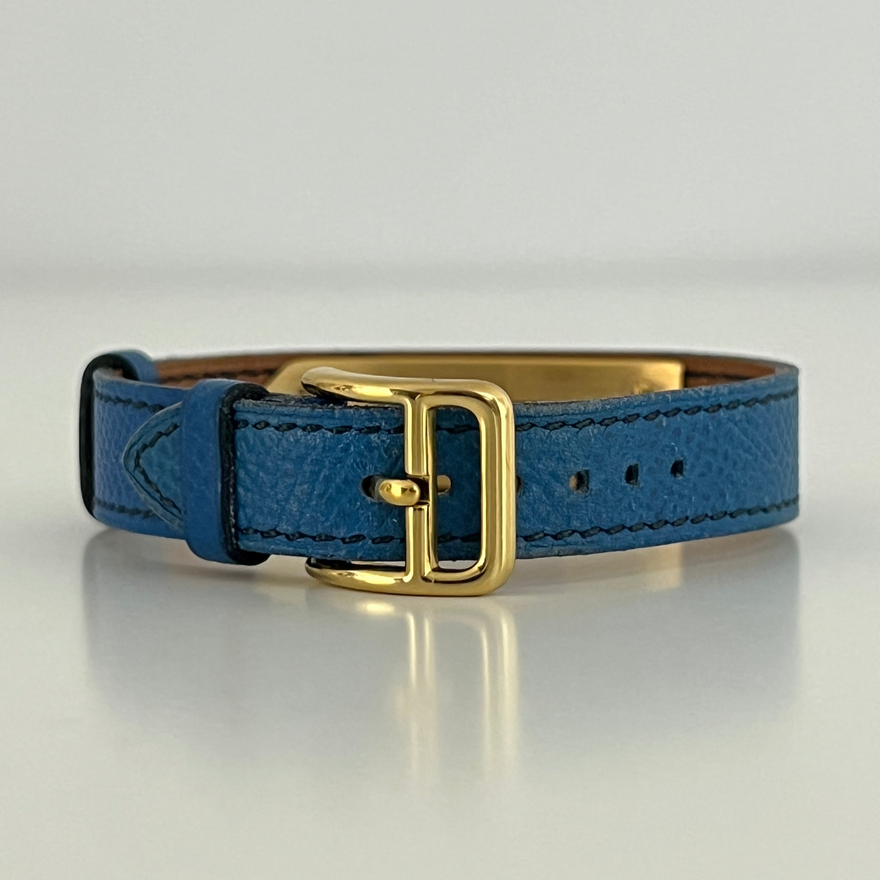 Montre HERMÈS Kelly plaquée or dorée