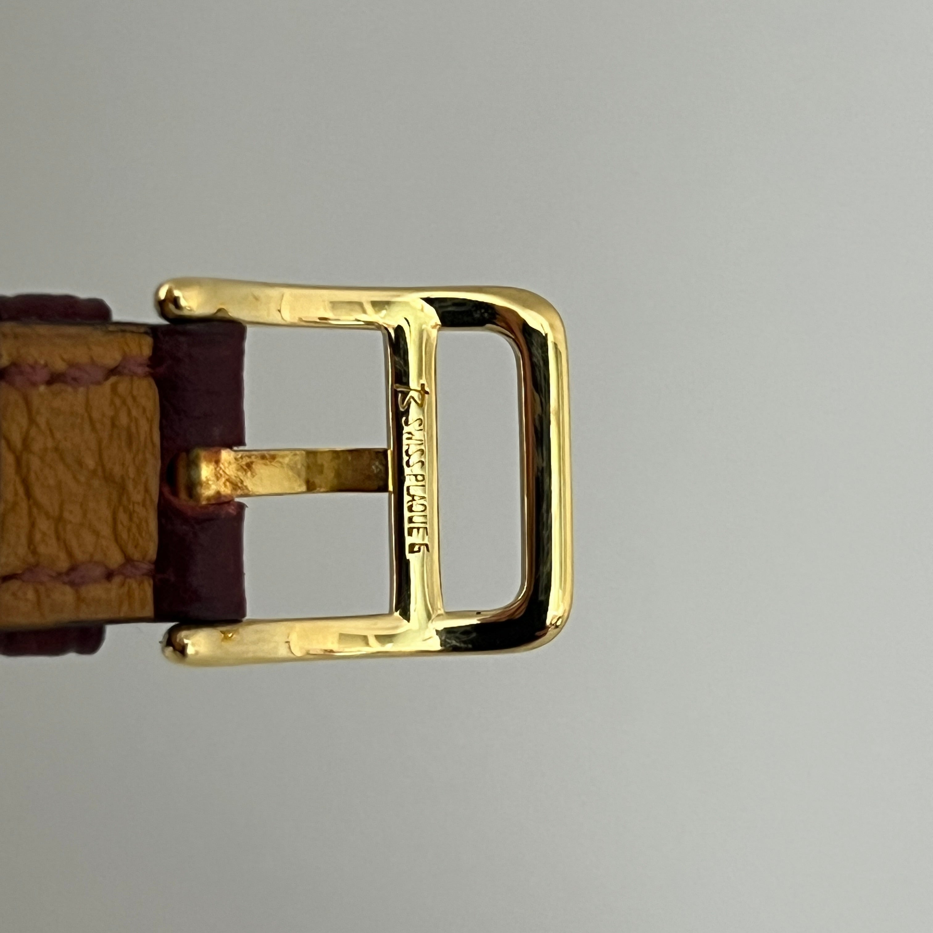 Montre HERMÈS Kelly plaquée or dorée