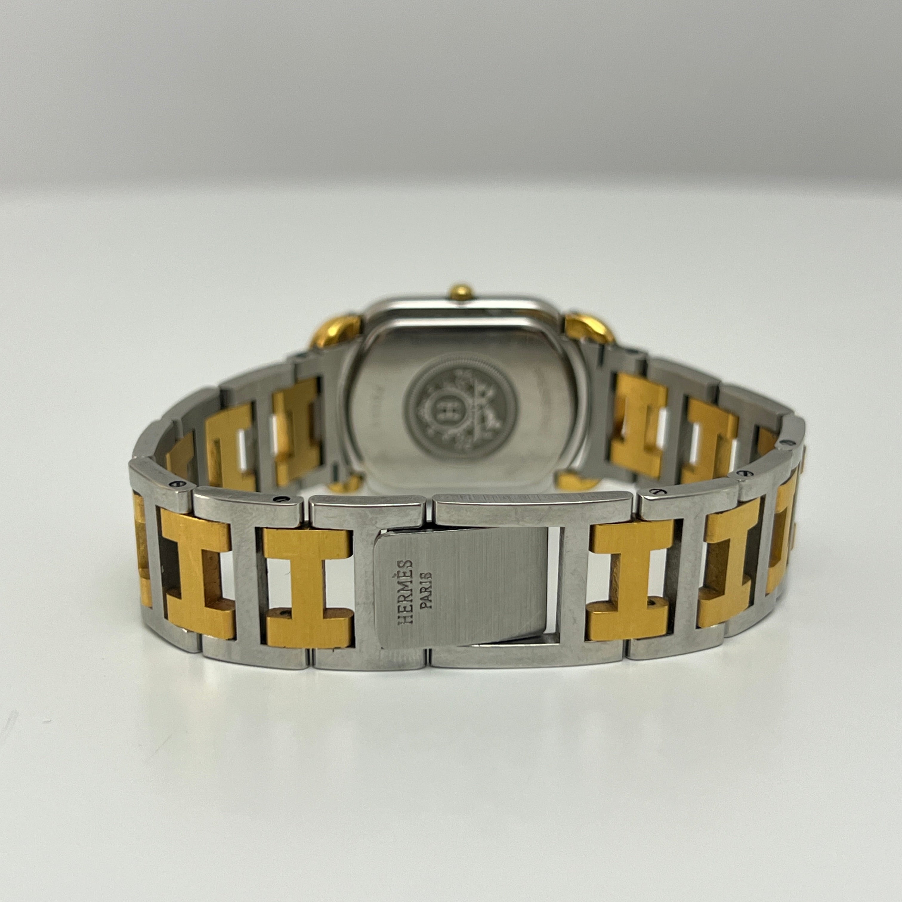 Montre HERMÈS Rallye, Moyen modèle, acier bicolore