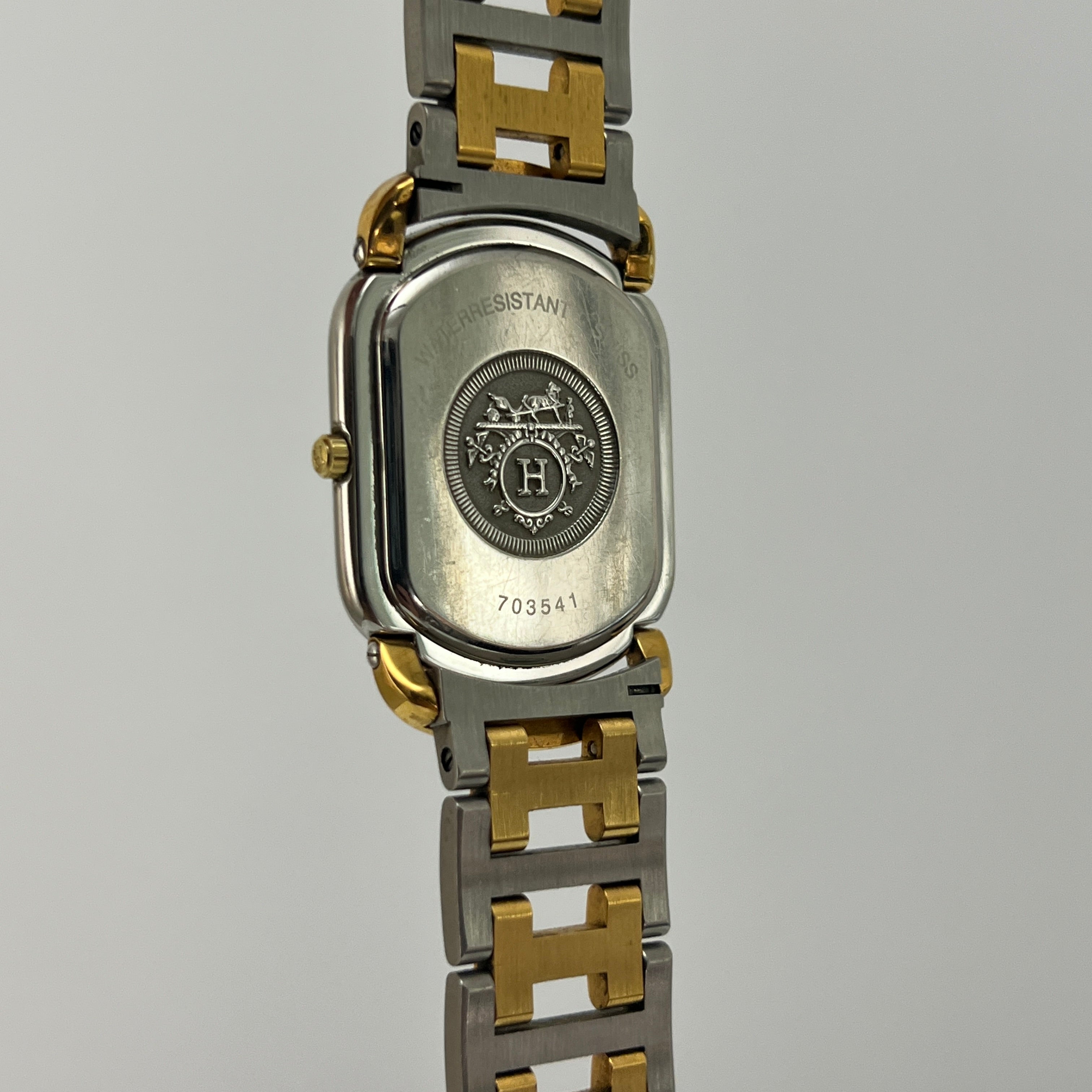 Montre HERMÈS Rallye, Moyen modèle, acier bicolore