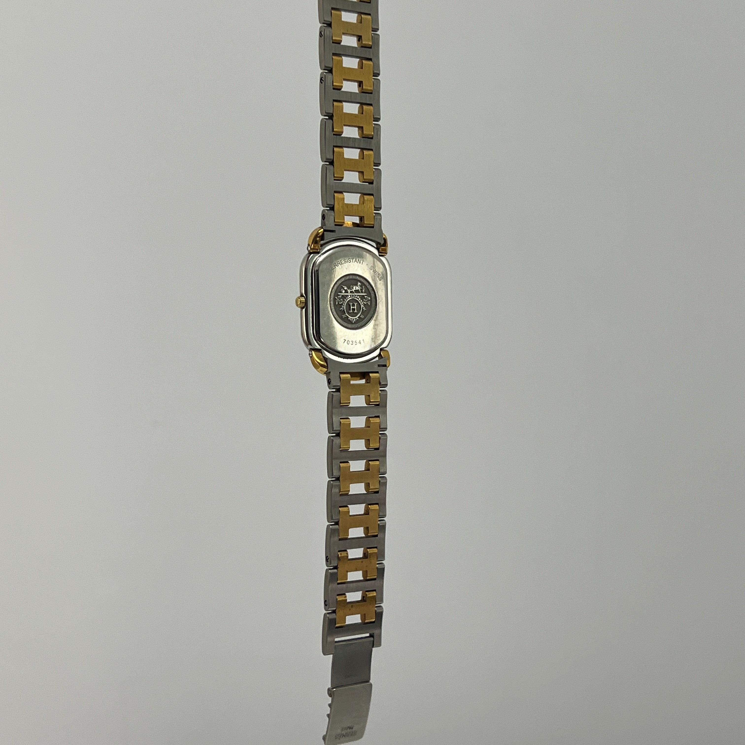 Montre HERMÈS Rallye, Moyen modèle, acier bicolore