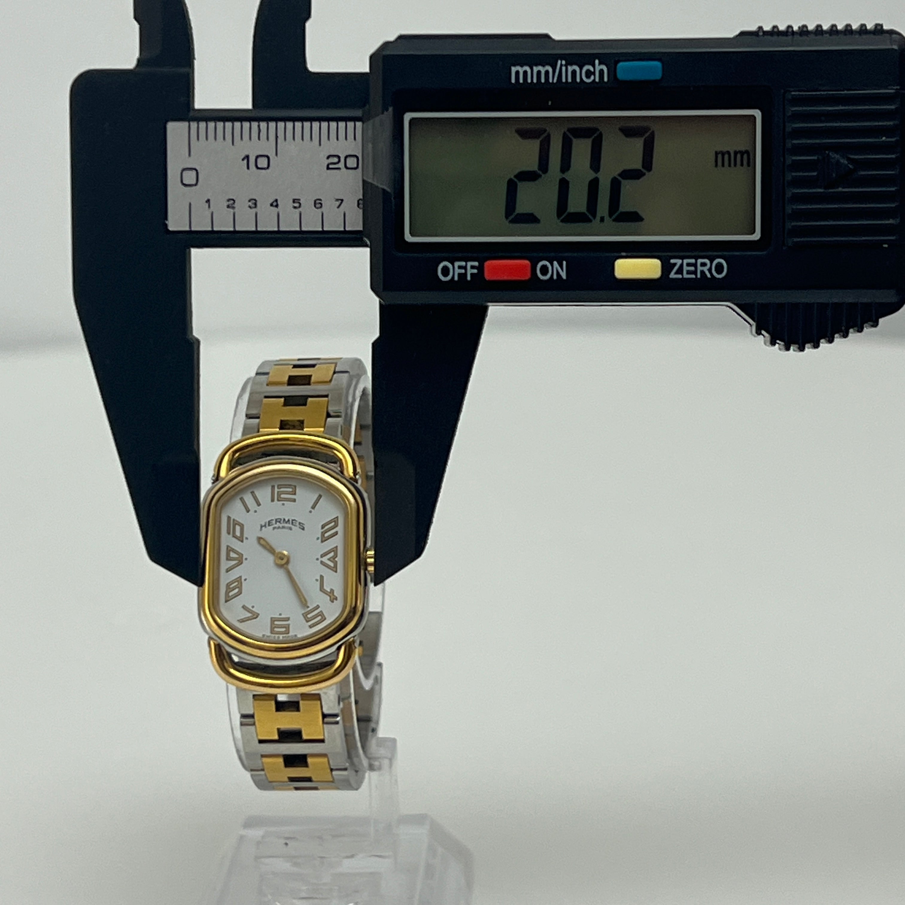 Montre HERMÈS Rallye, Petit modèle, acier bicolore