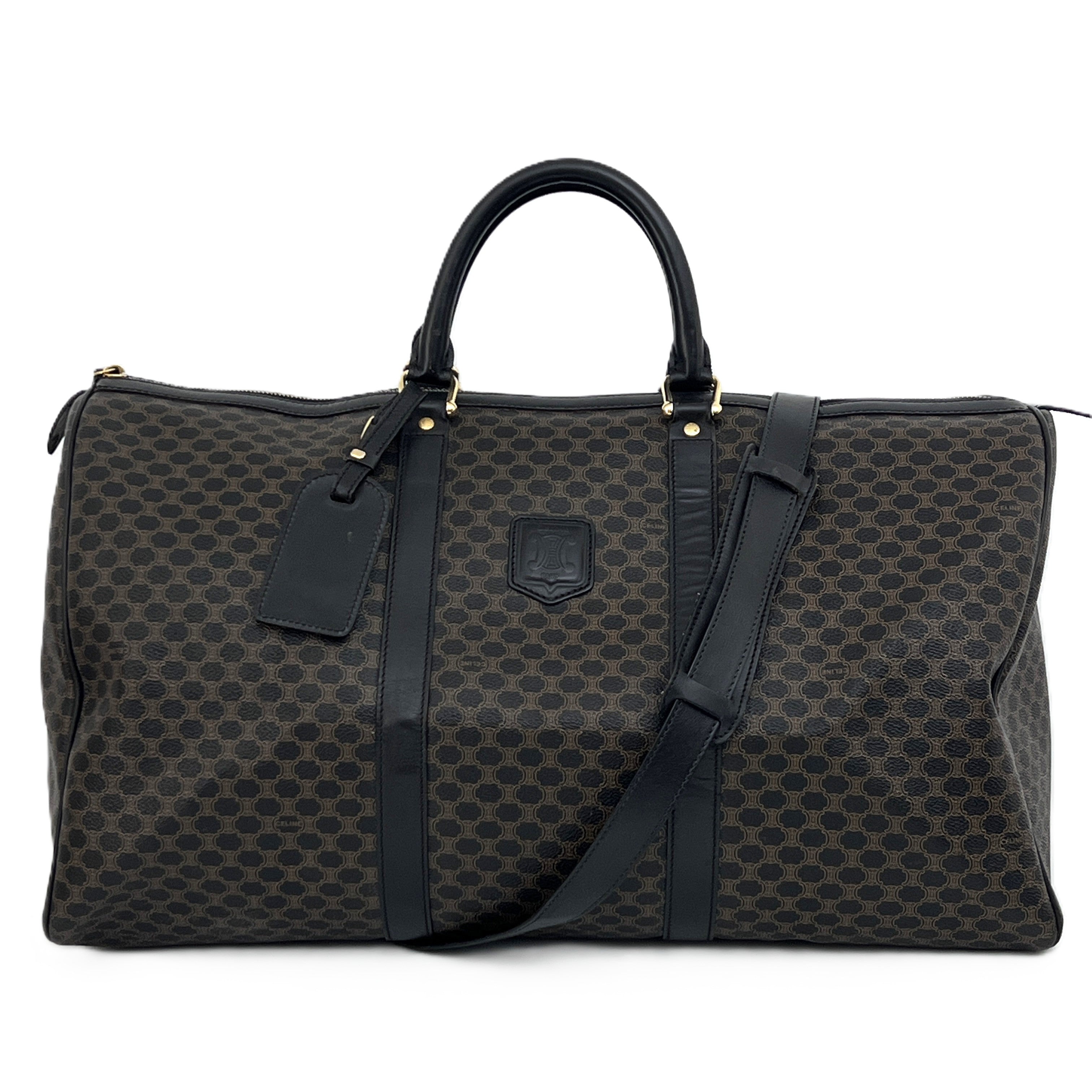 Sac CELINE Boston 50 toile et cuir noir