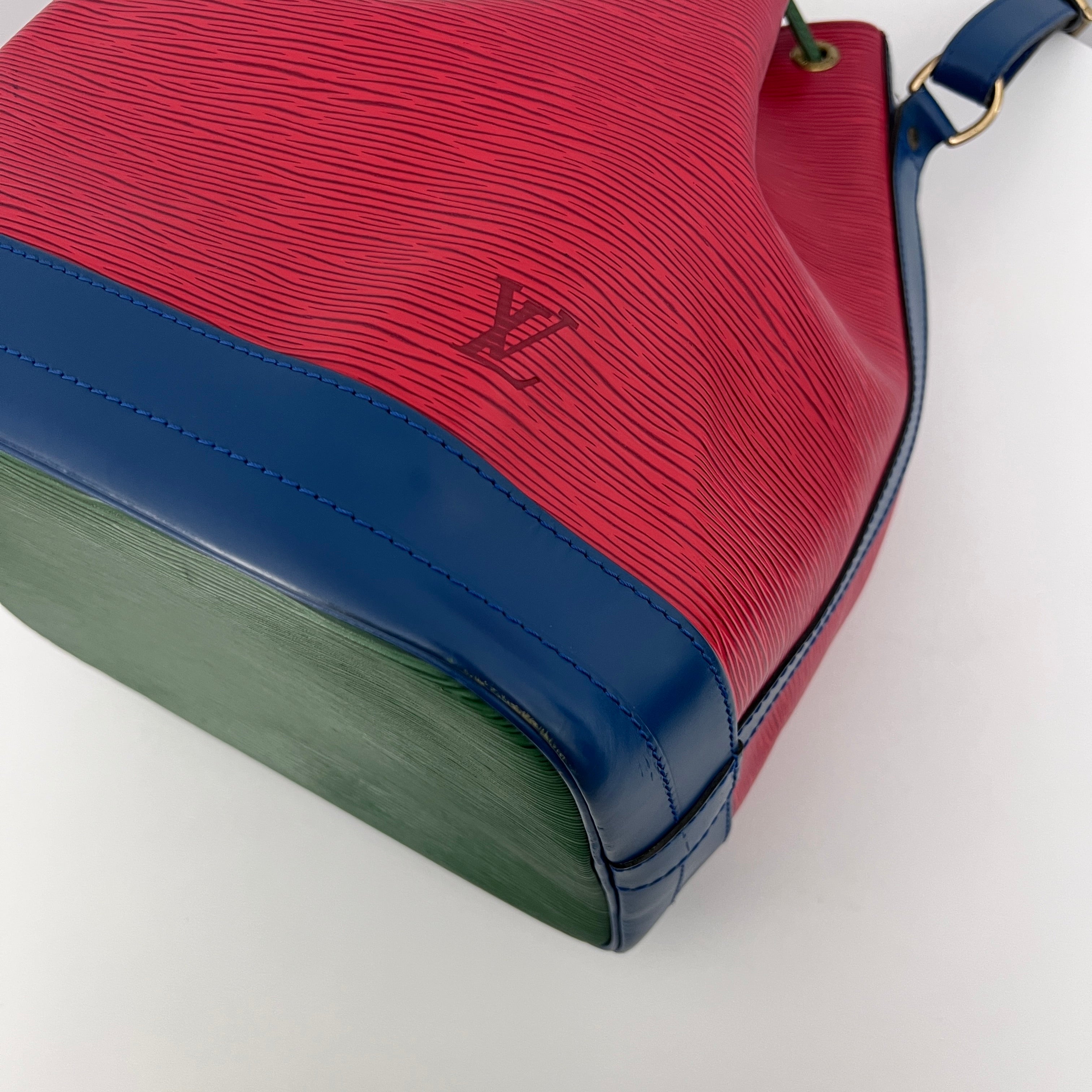 Sac LOUIS VUITTON Noé Grand cuir épi tricolore