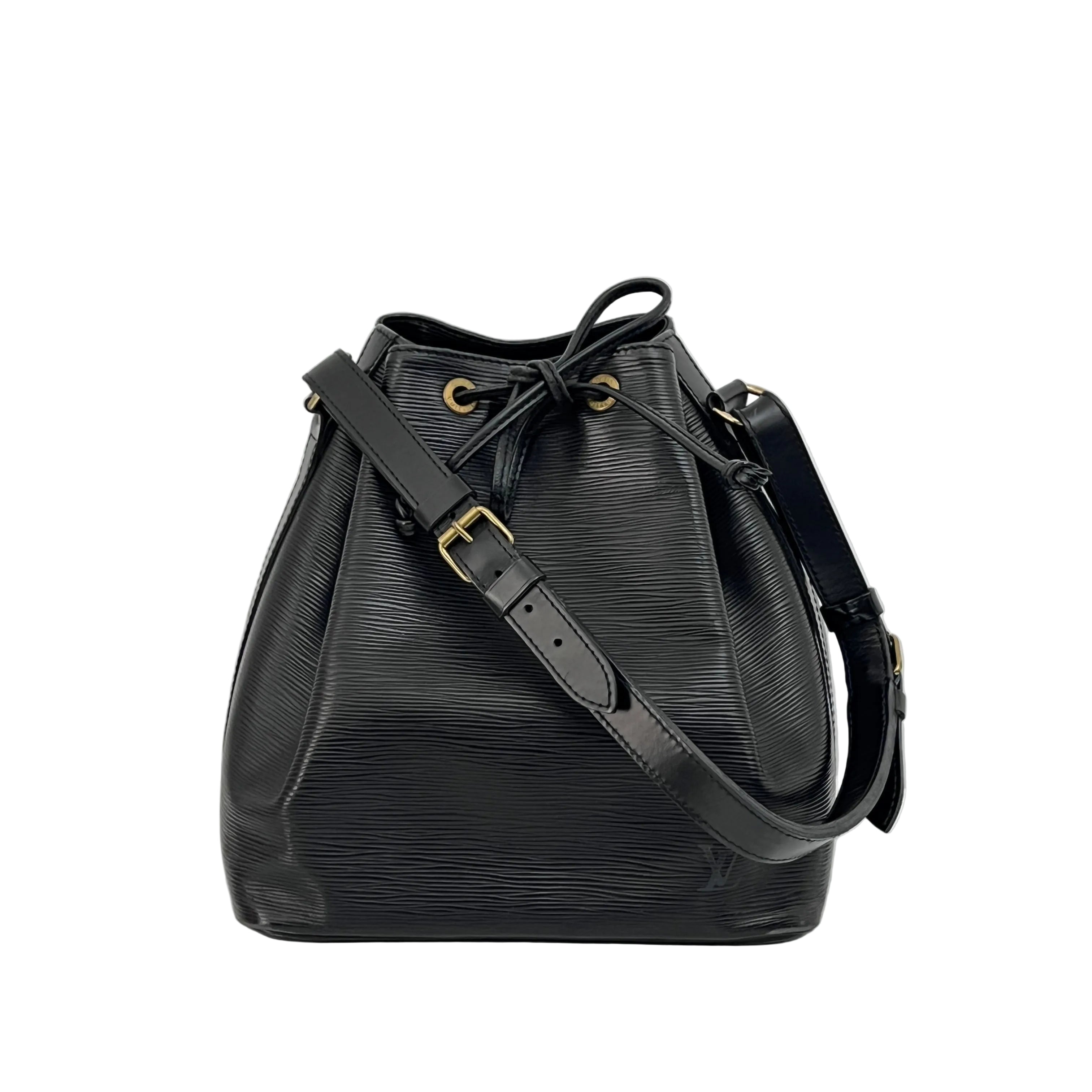 Sac LOUIS VUITTON Noé Petit cuir épi noir