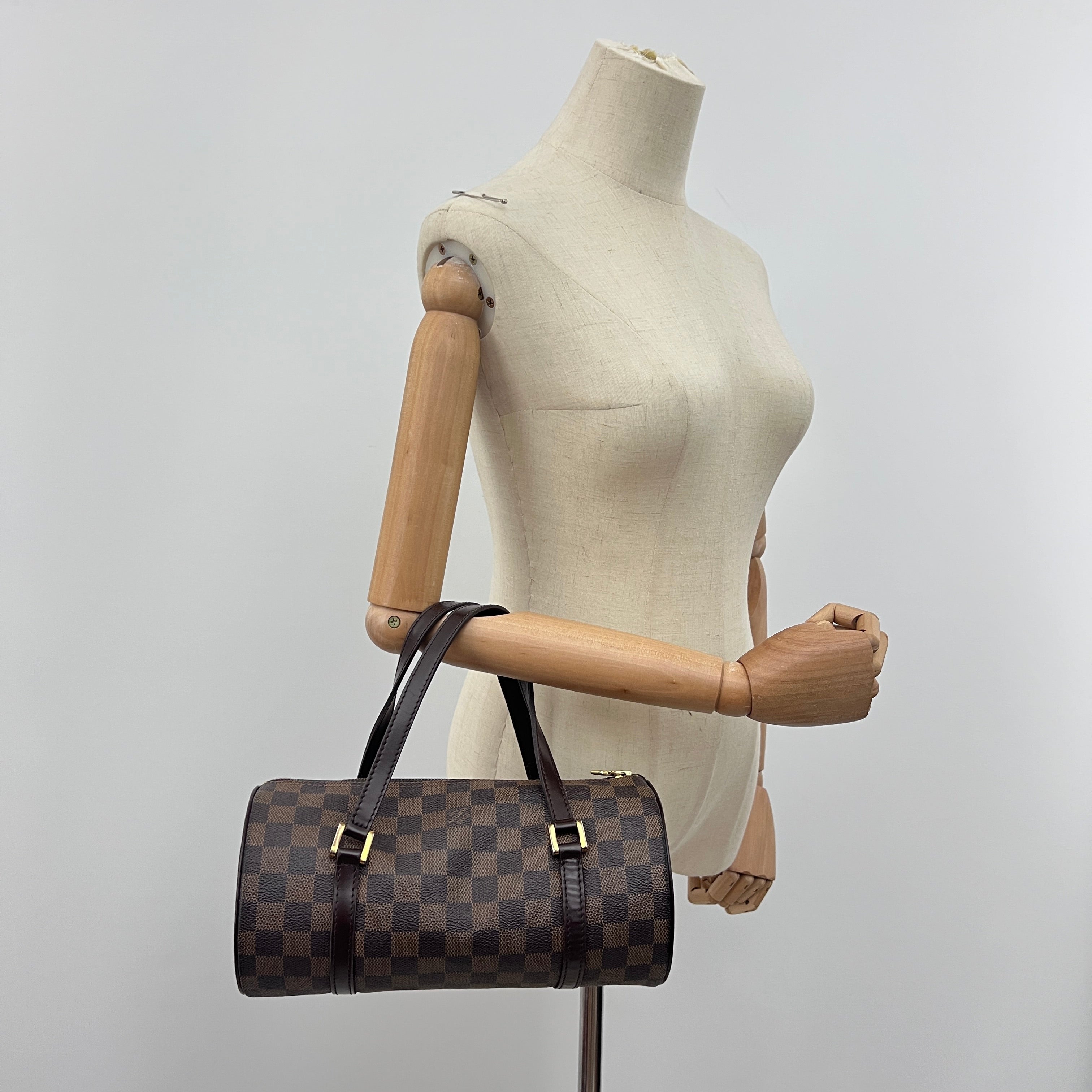 Sac LOUIS VUITTON Papillon toile et cuir marron