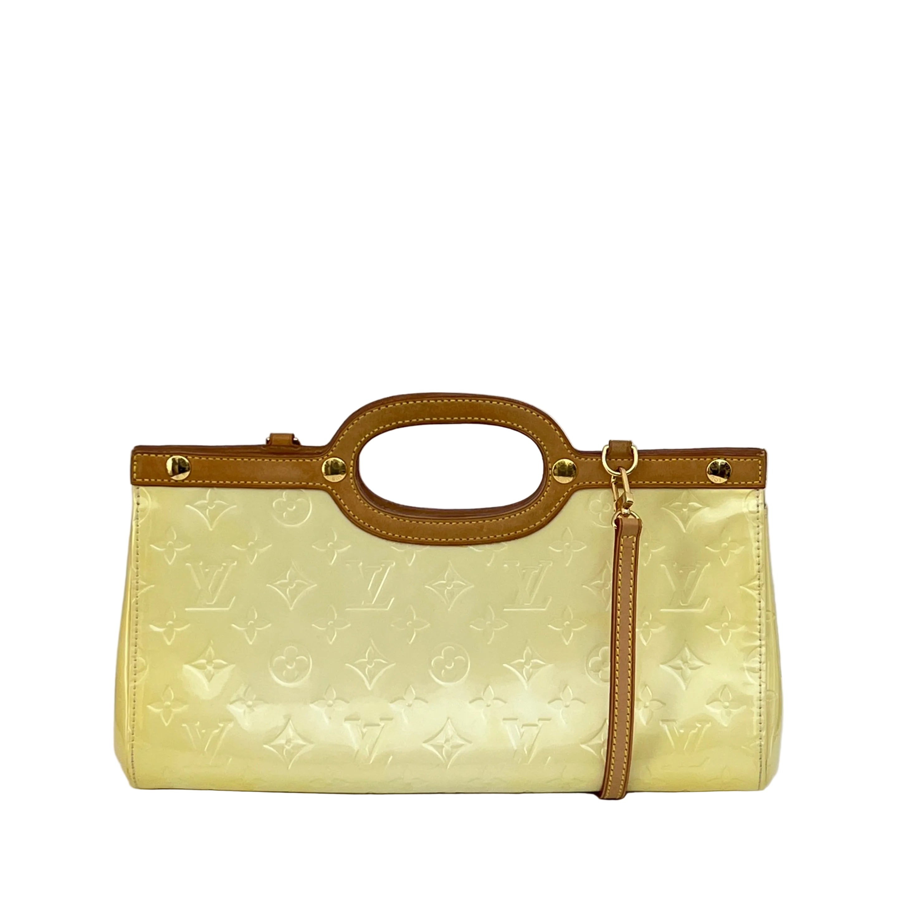 Sac LOUIS VUITTON Roxbury cuir verni perle