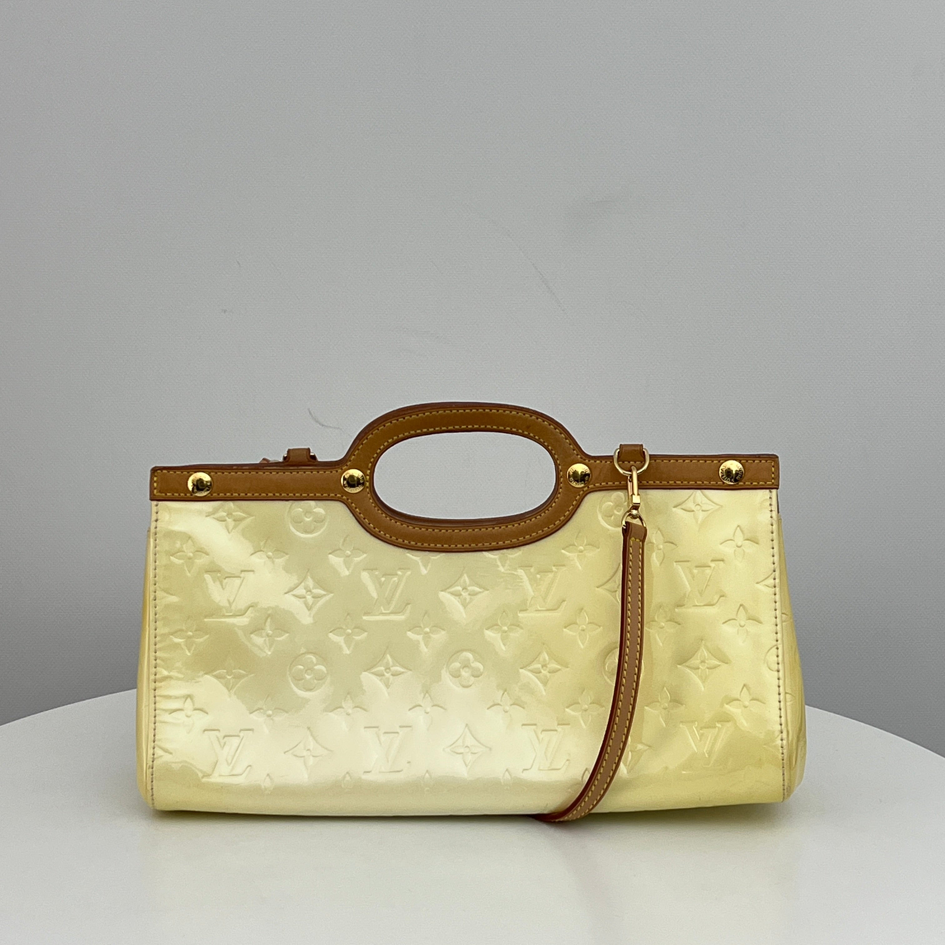 Sac LOUIS VUITTON Roxbury cuir verni perle
