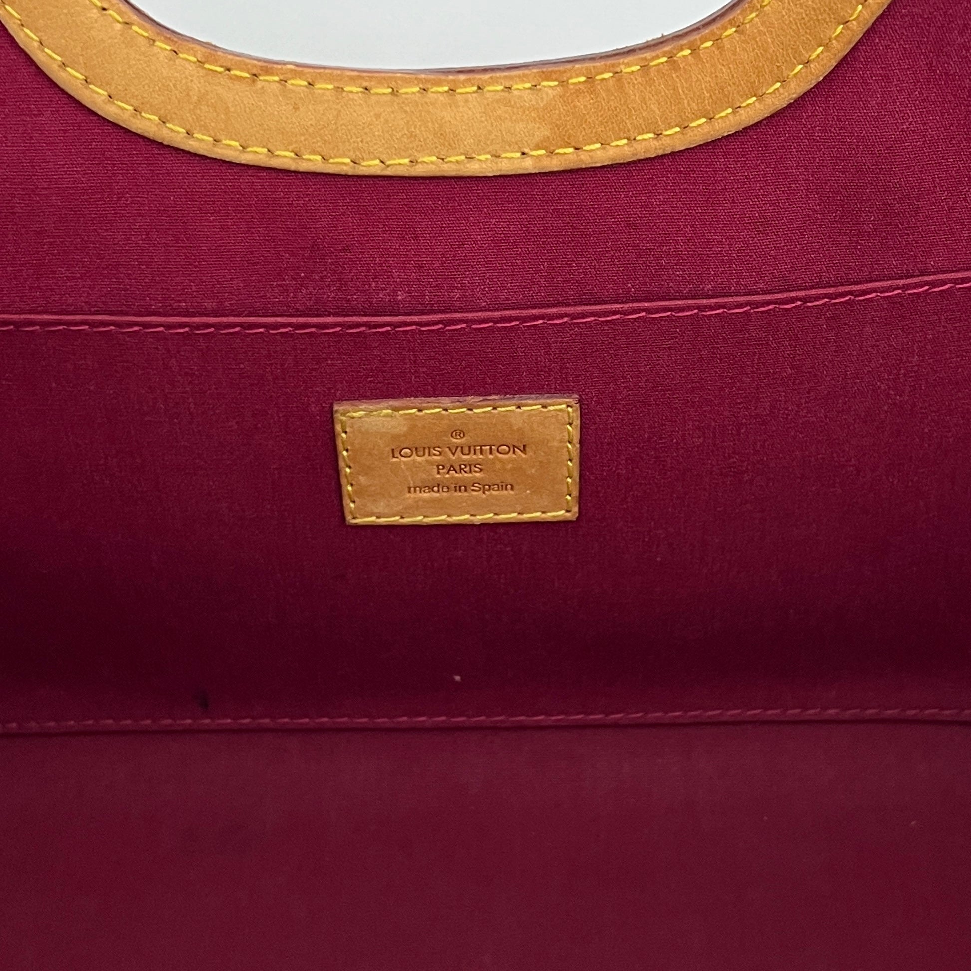 Sac LOUIS VUITTON Roxbury cuir verni rouge