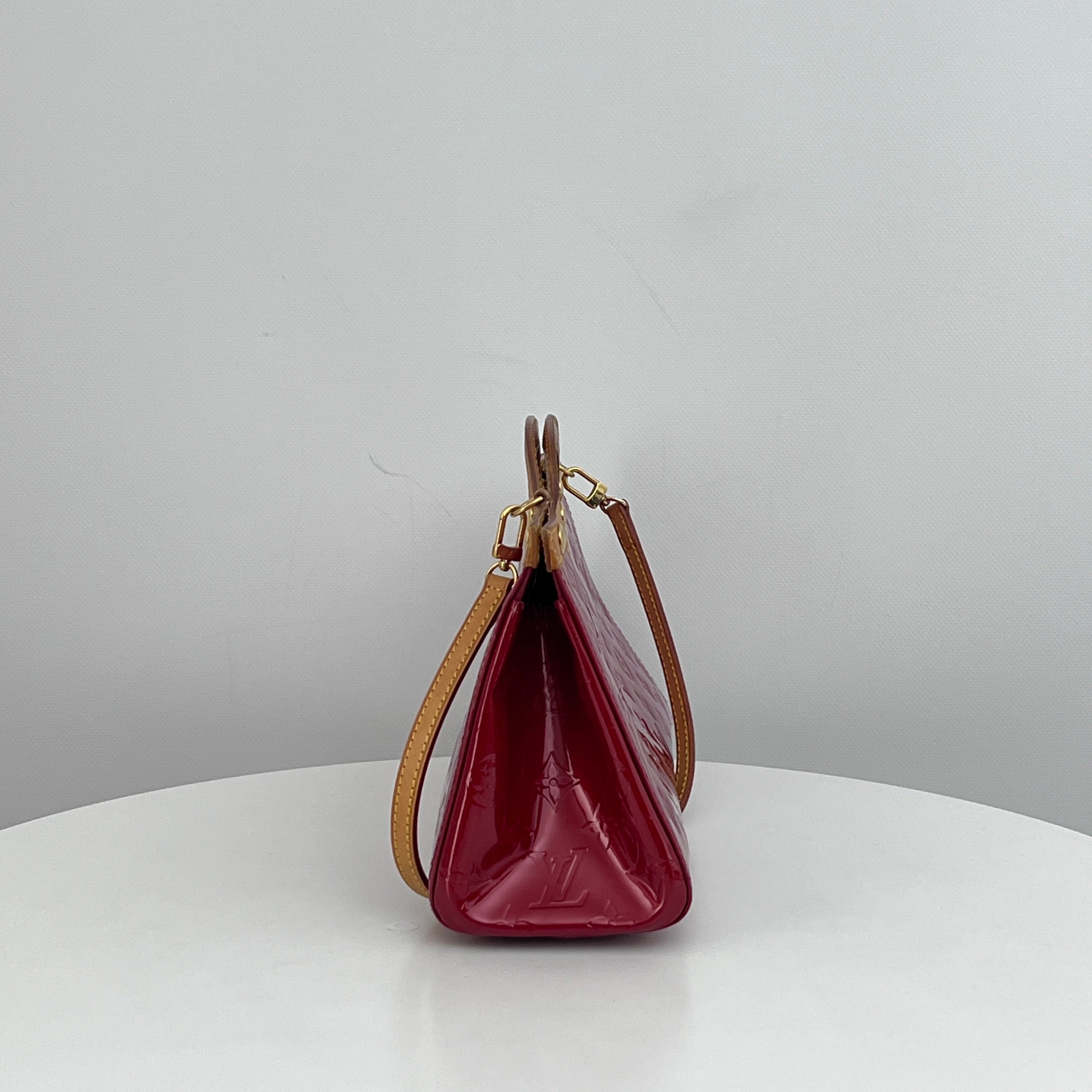 Sac LOUIS VUITTON Roxbury cuir verni rouge