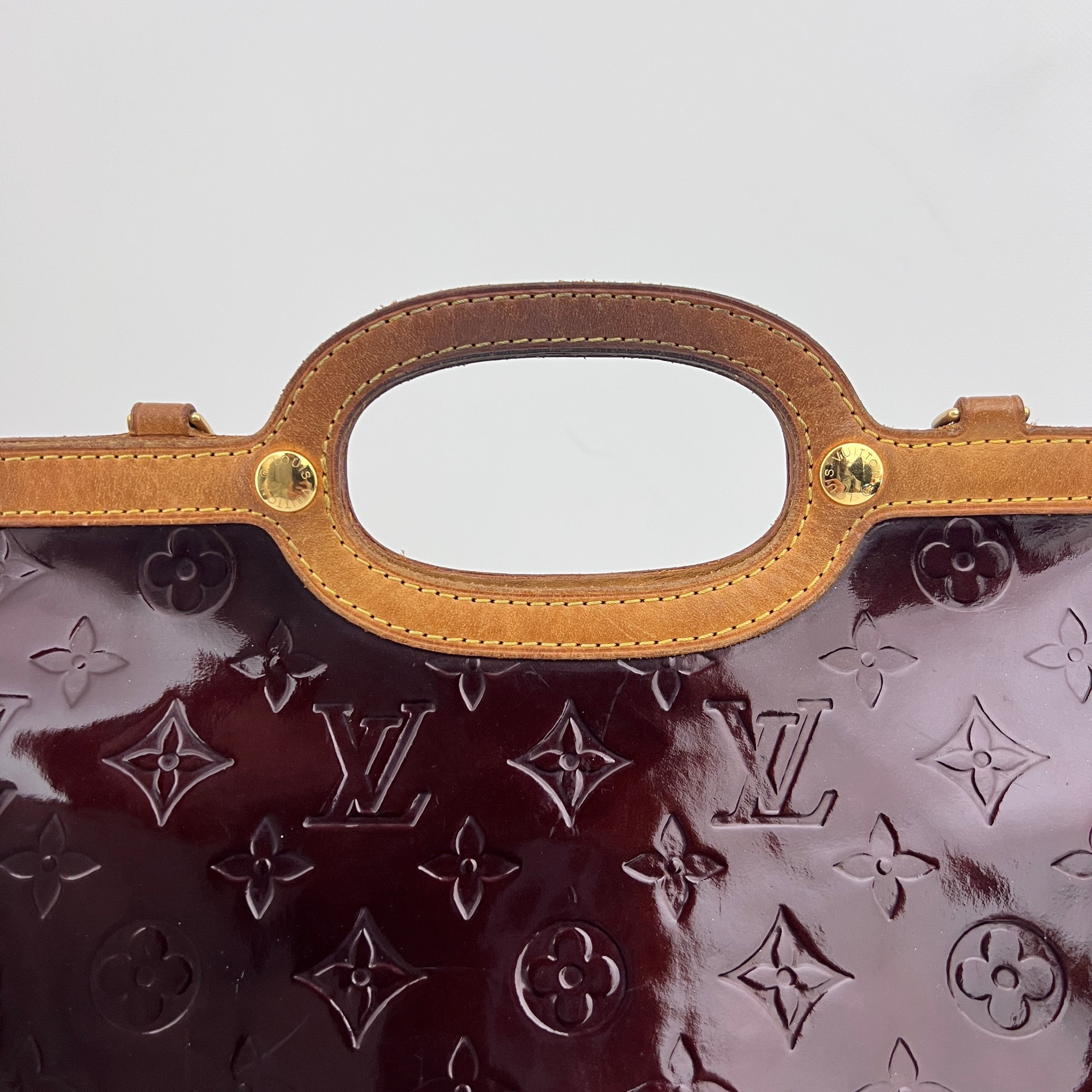 Sac LOUIS VUITTON Roxbury cuir verni violet