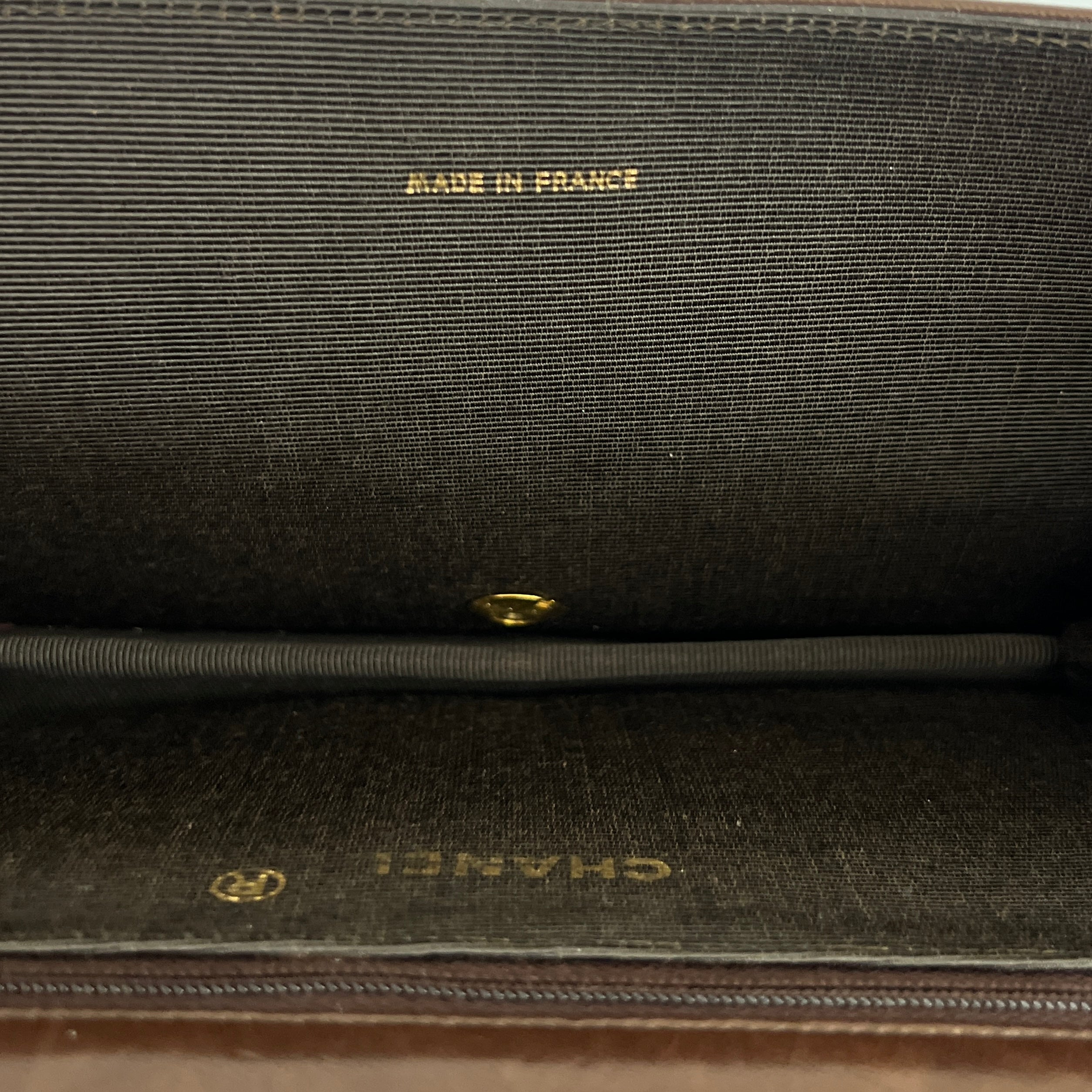 Sac à main CHANEL Timeless WOC Small cuir d'agneau marron