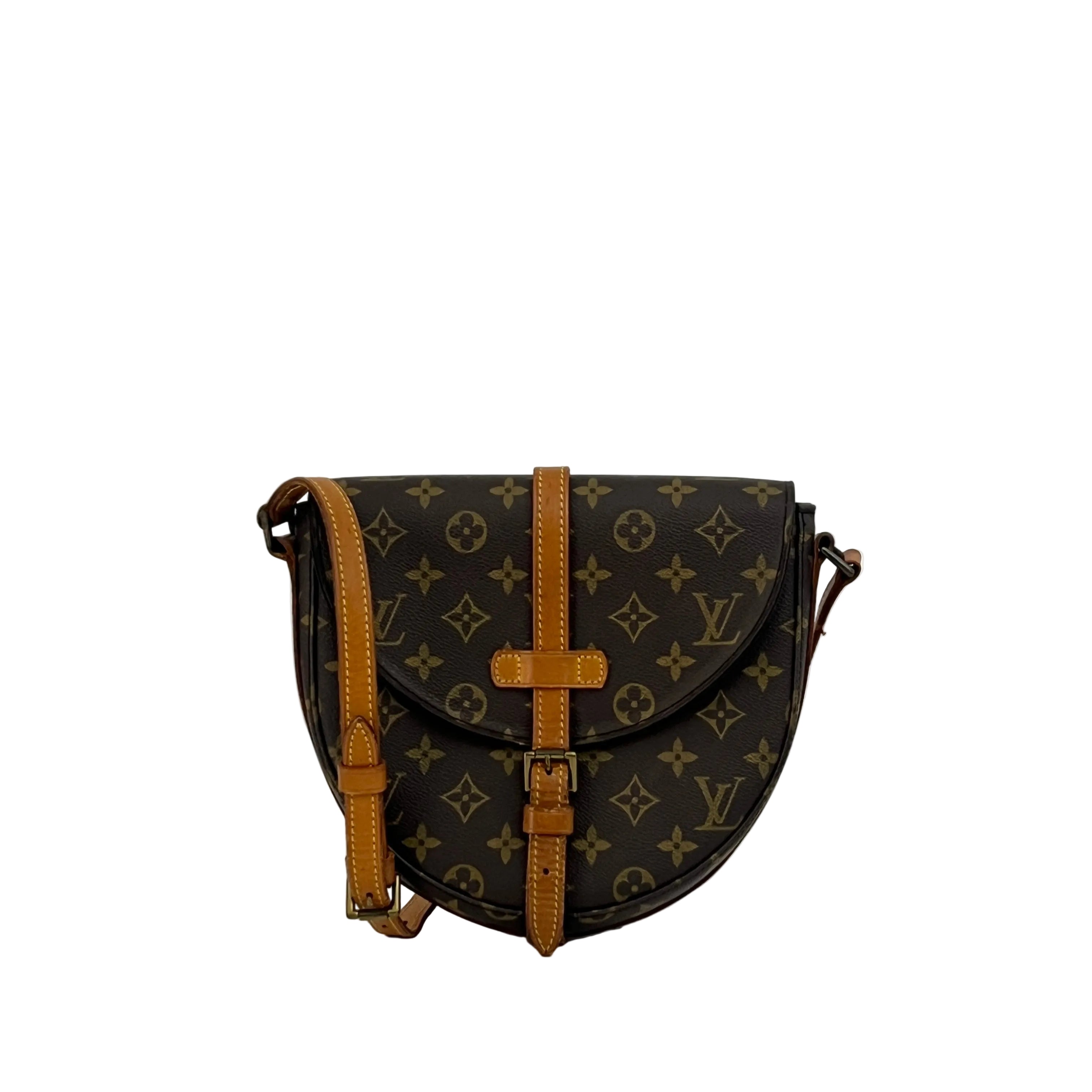 Sac à main LOUIS VUITTON Chantilly MM toile et cuir marron