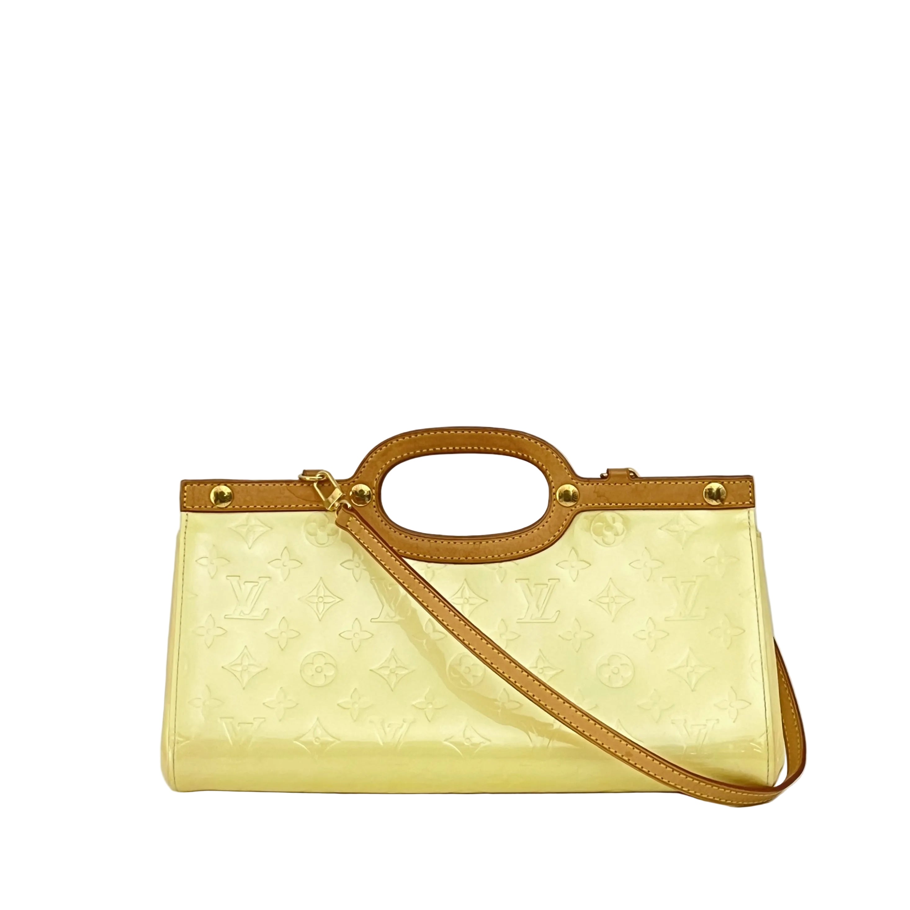 LOUIS VUITTON Roxbury pearl patent leather handbag