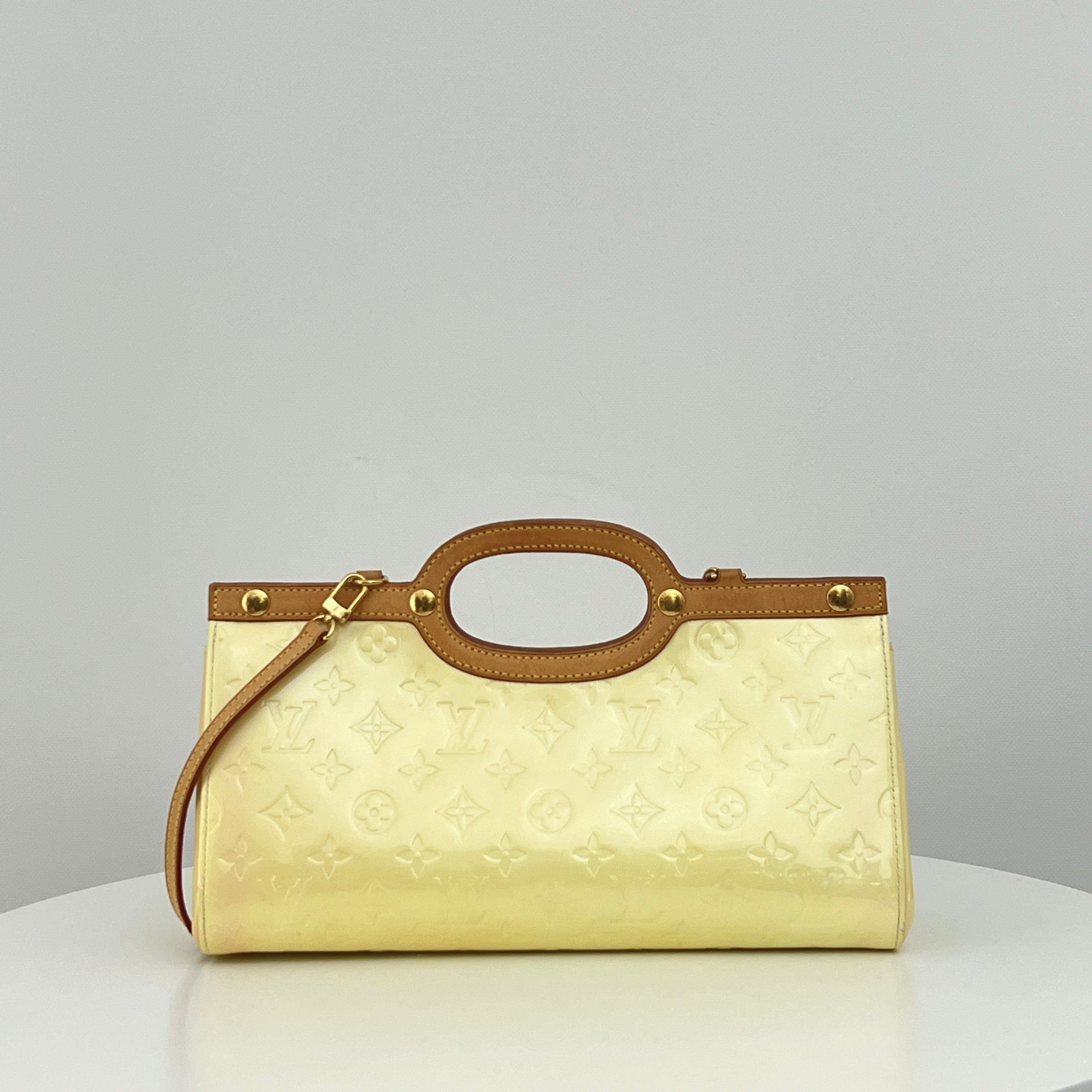 Sac à main LOUIS VUITTON Roxbury cuir verni perle