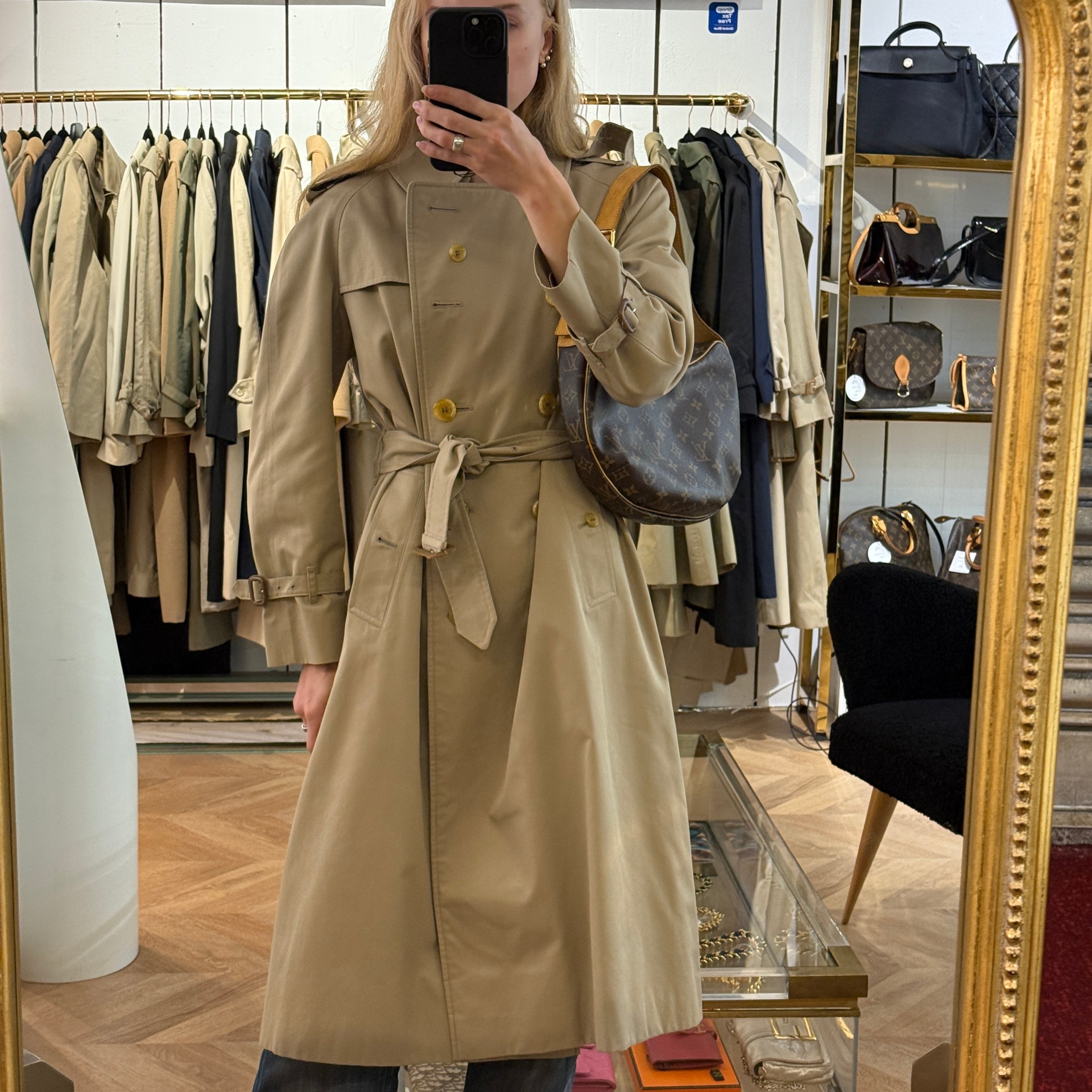 Trench BURBERRY S coton beige