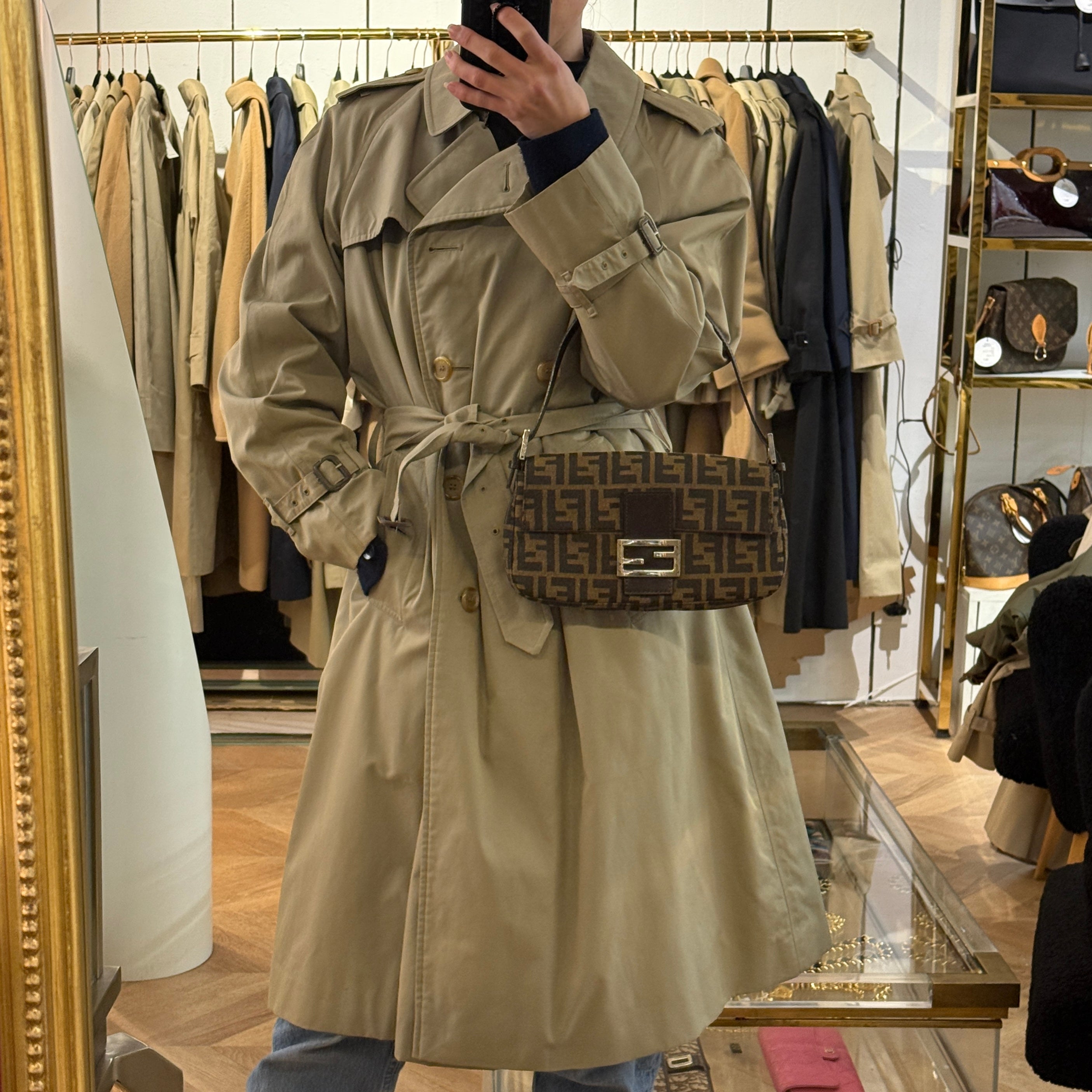 Trench Coat BURBERRY M cotton khaki