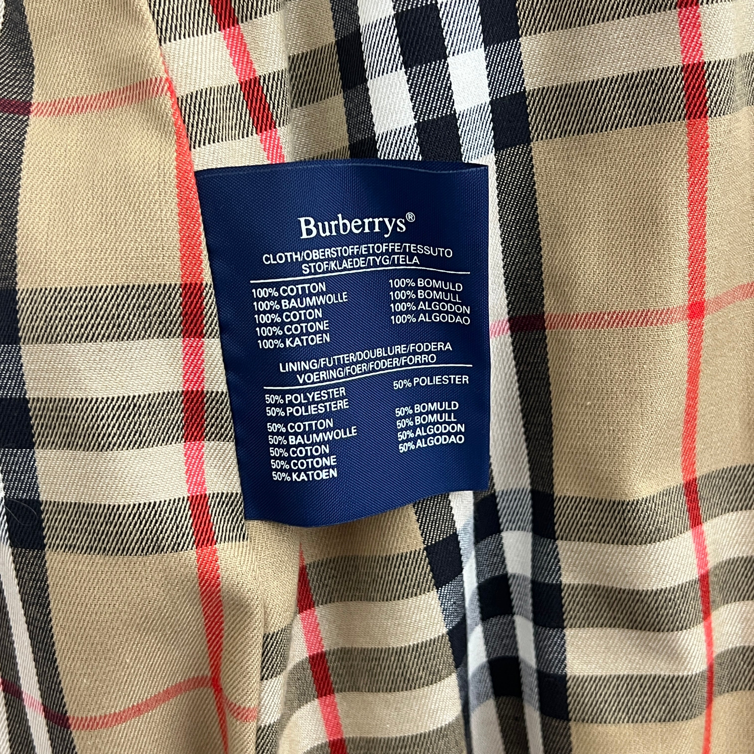 Trench BURBERRY L coton beige